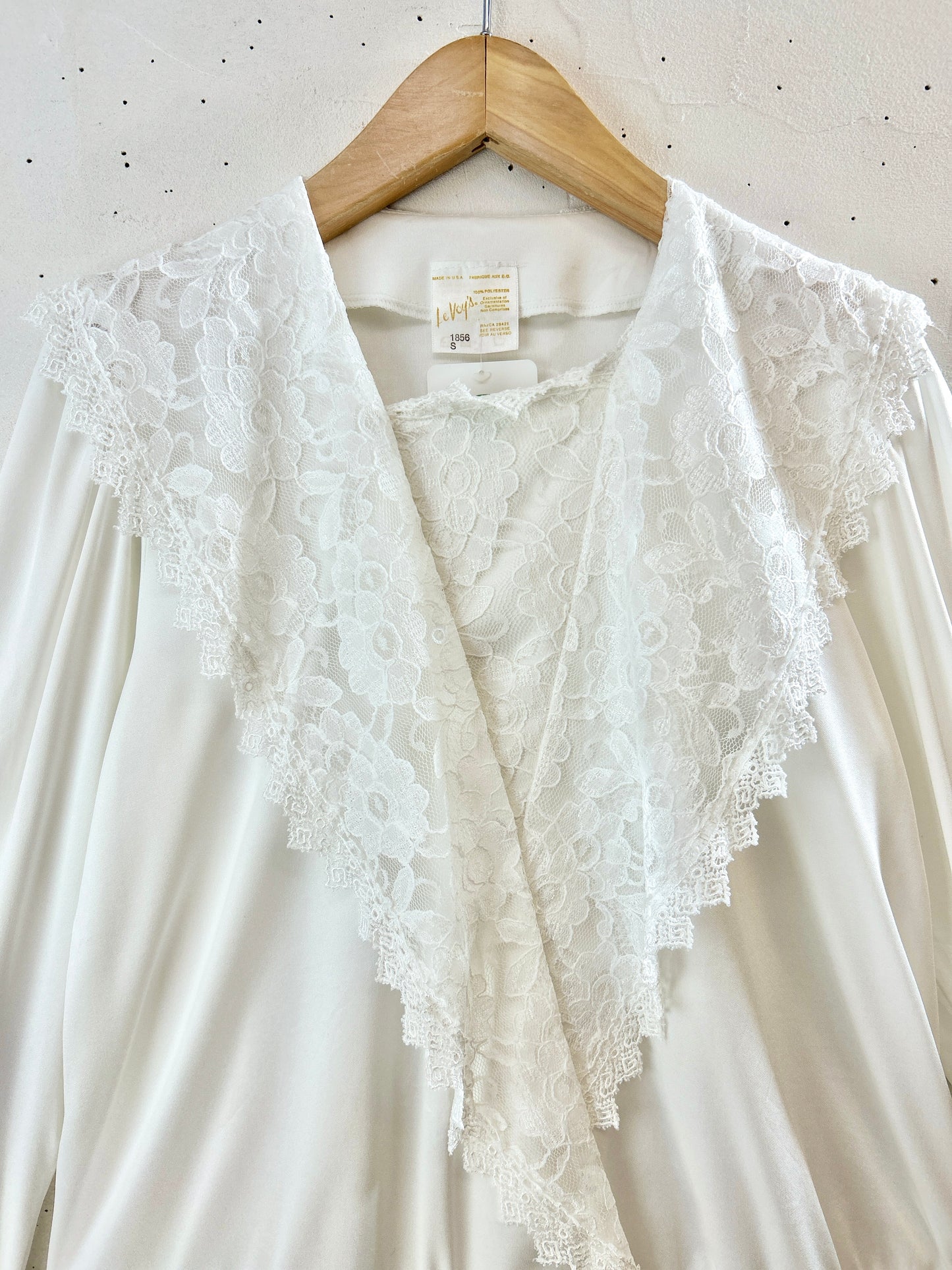 Vintage White Blouse MADE IN USA [H30932]