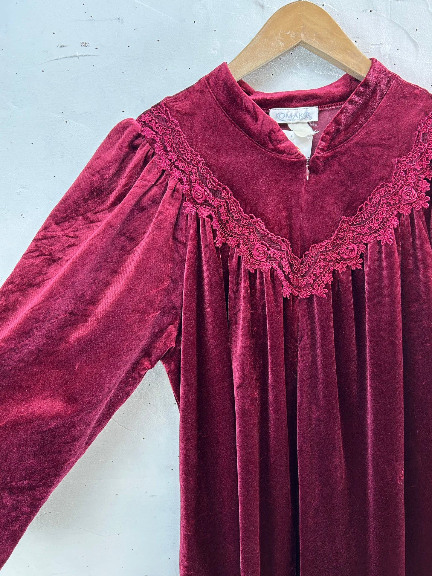 Vintage Velours Dress MADE IN USA [L29212]
