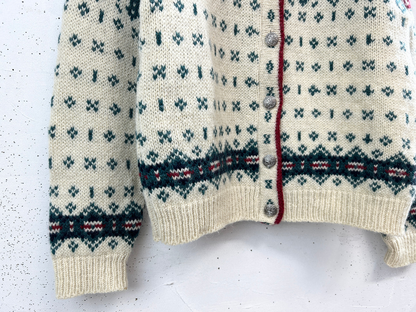Vintage Nordic Knit Cardigan MADE IN USA 〜L.L.Bean〜 [A31407]