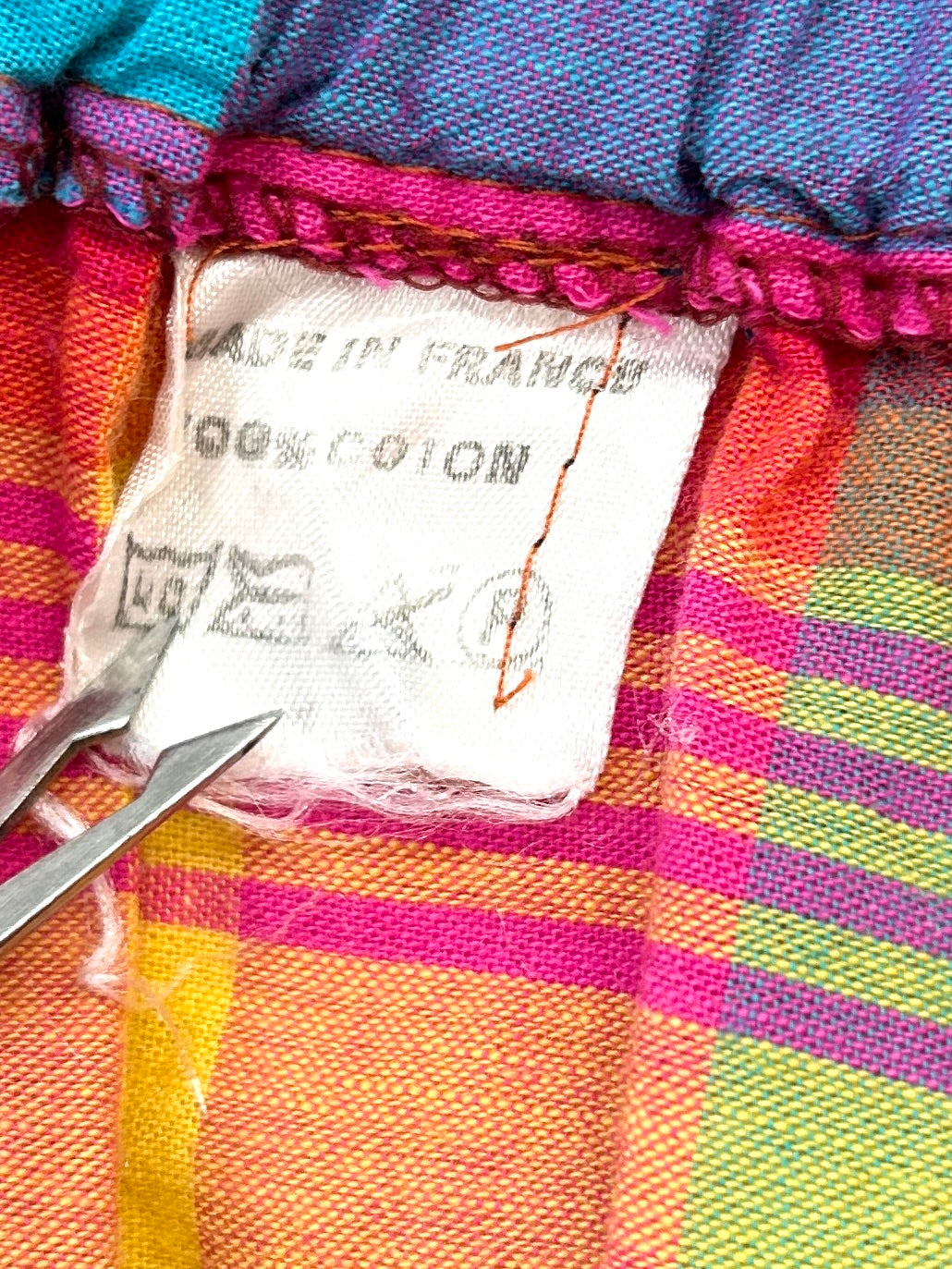 Vintage Plaid Skirt MADE IN FRANCE [D32194]