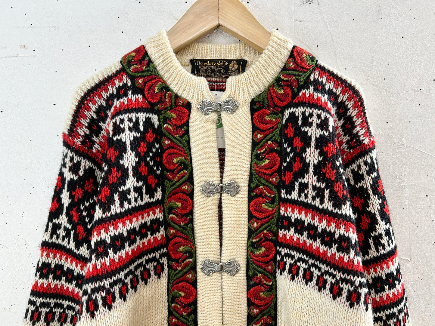 Vintage Nordic Knit Cardigan  MADE IN NORWAY [J30492]