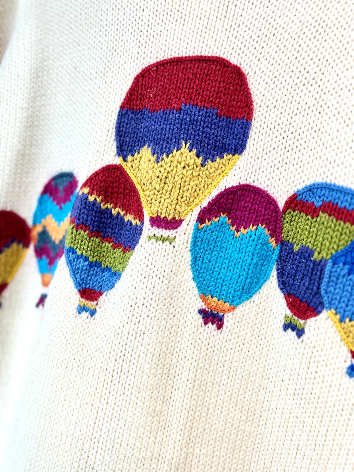 Vintage Knit Cardigan HAND MADE IN PERU [B31561]