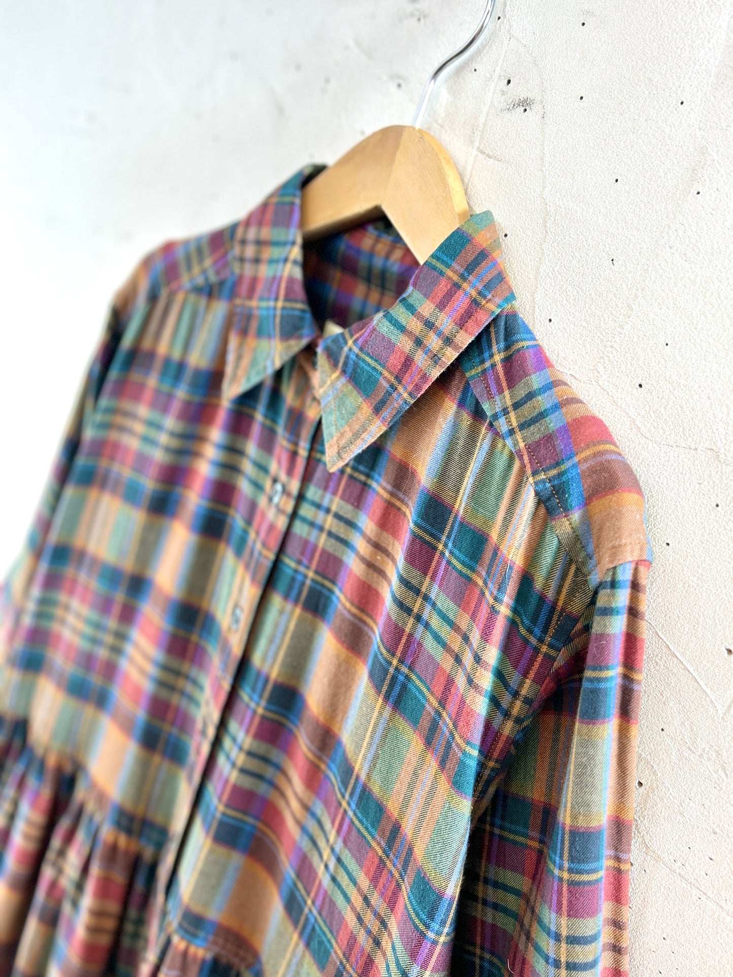 Vintage Plaid Dress [K30735]