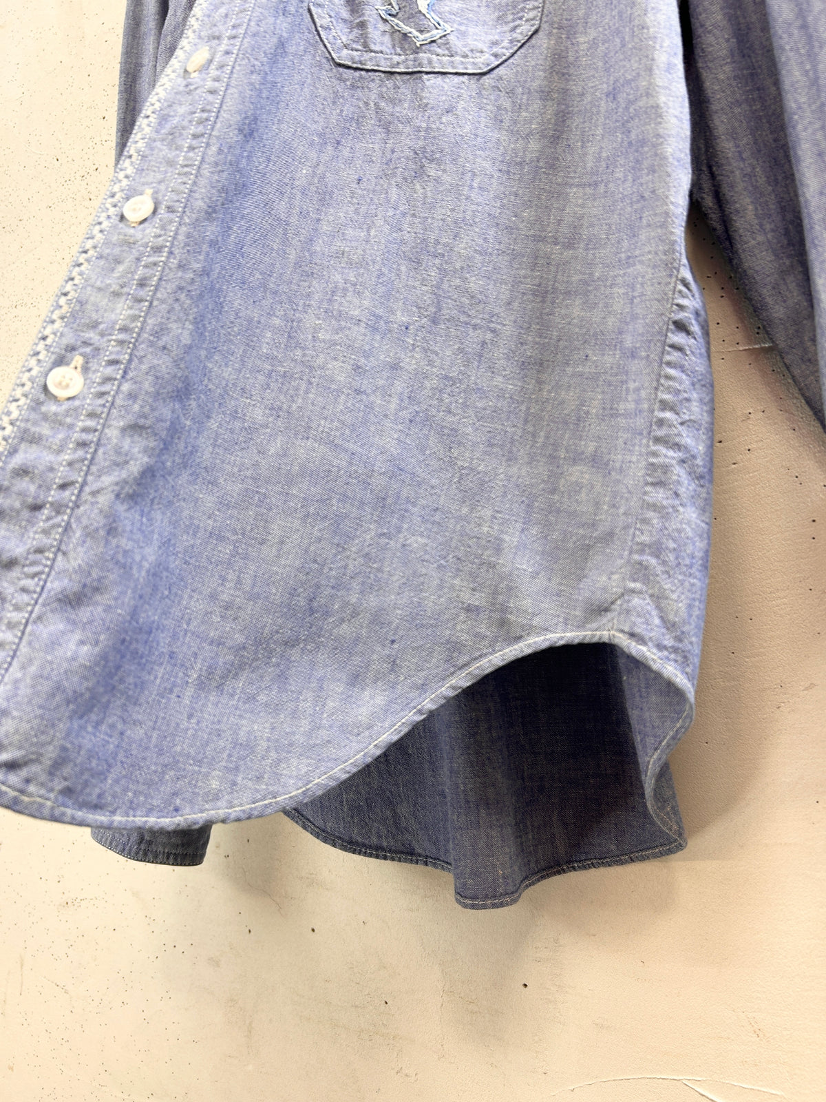 '70sVintage Chambray Shirt[I33801]