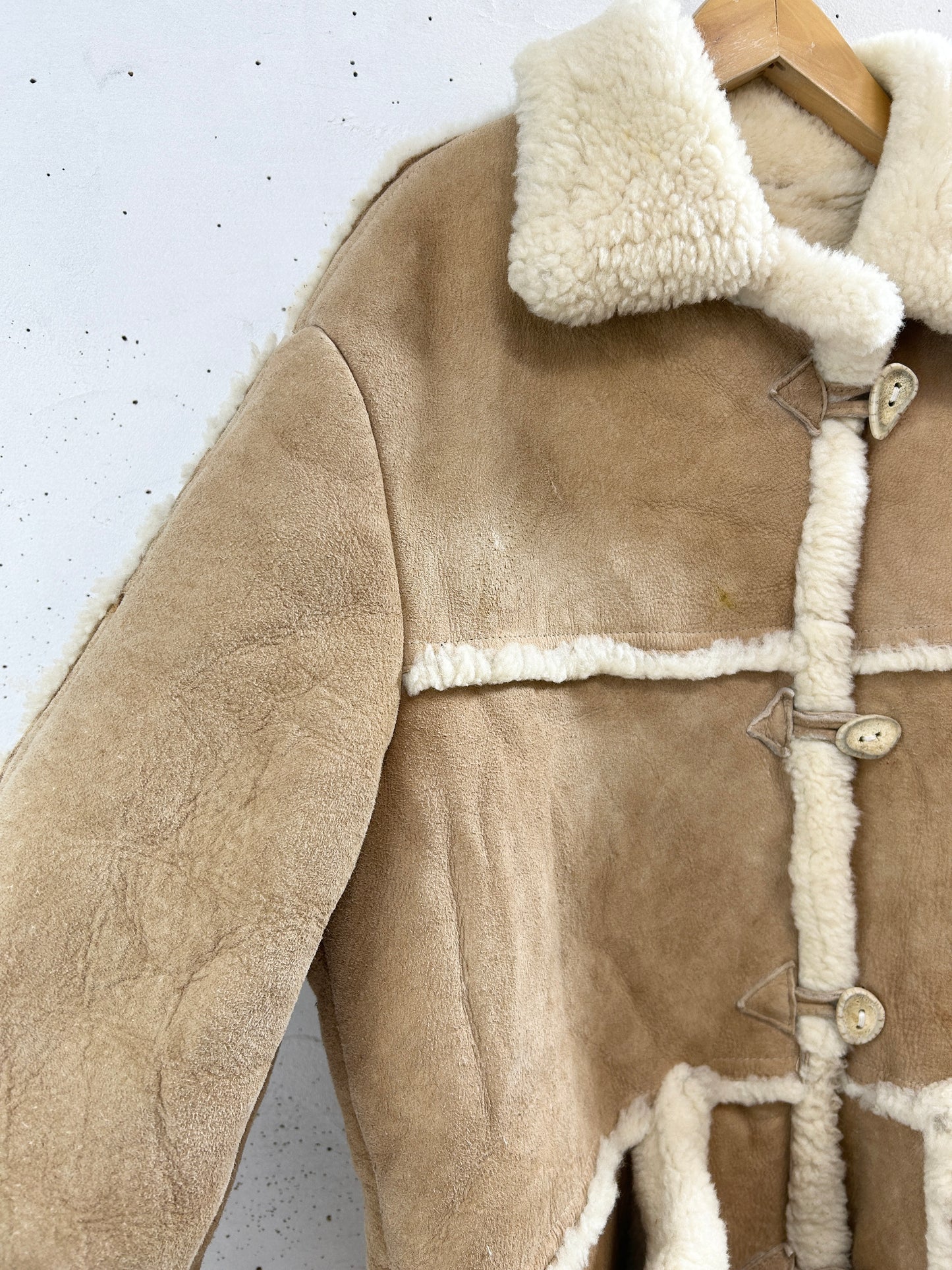 Vintage Mouton Coat [L31114]