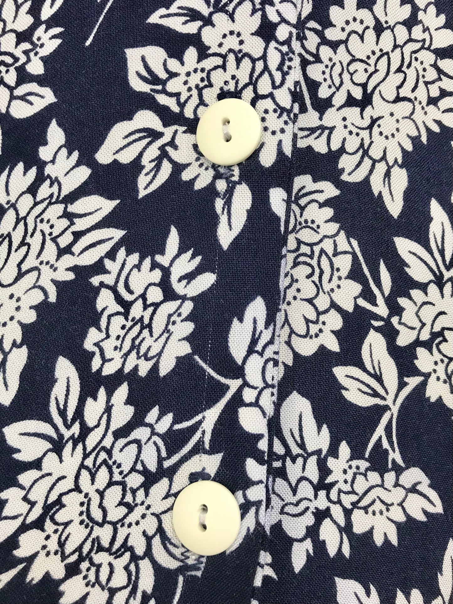 Vintage Sailor Collar Rayon Dress MADE IN USA [H28162]