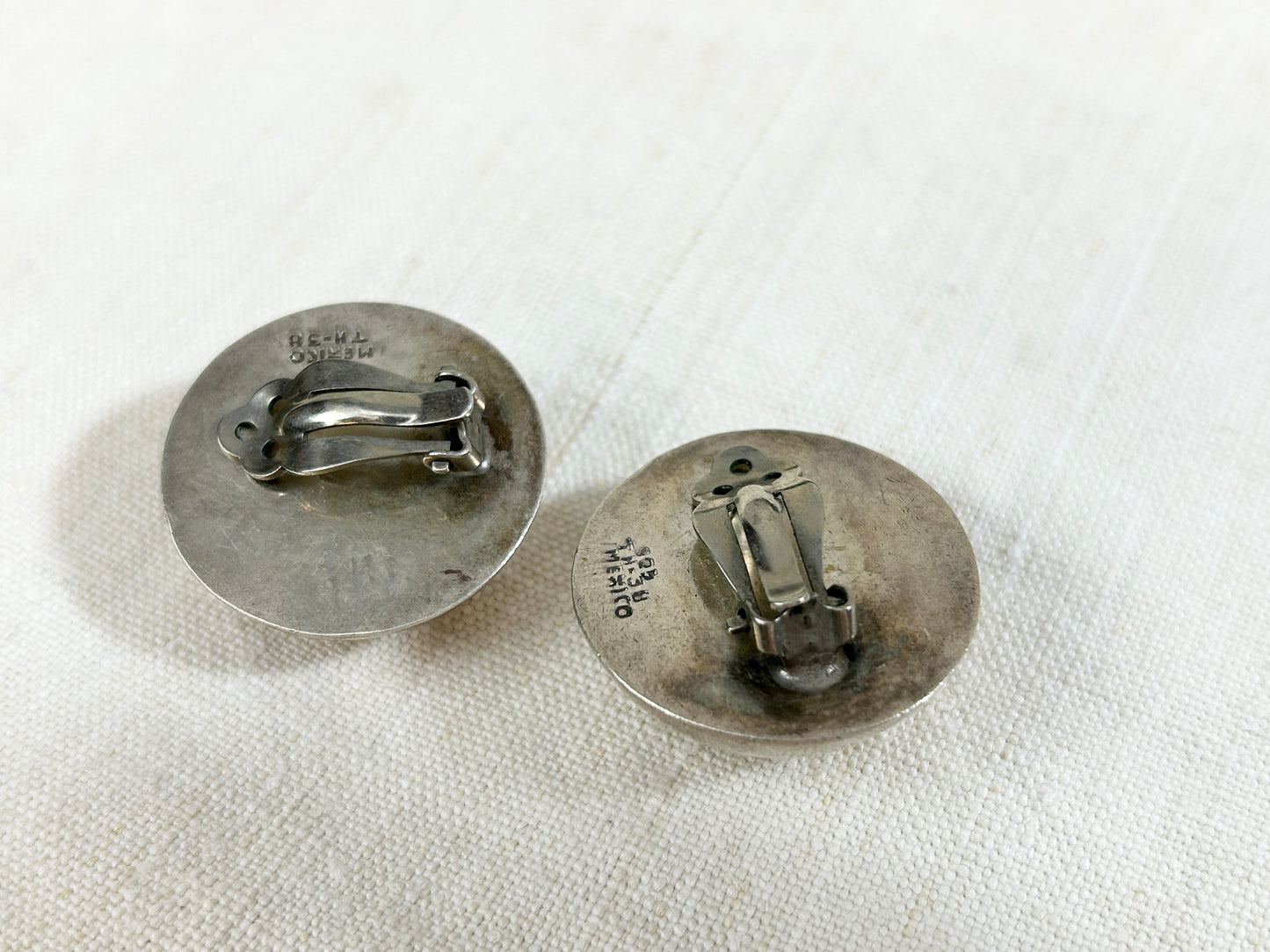 Vintage 925 Silver Earrings MADE IN MEXICO [I30260］