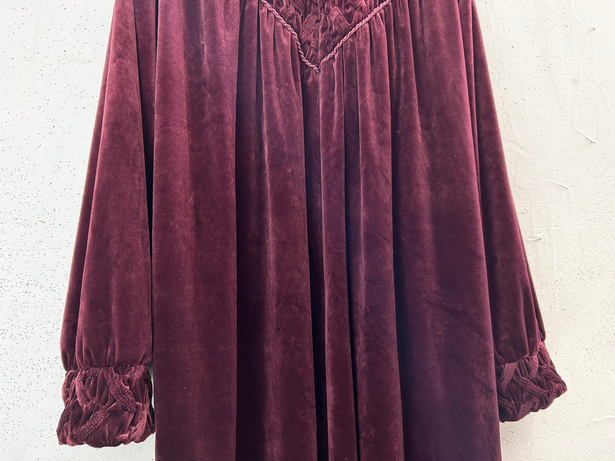 Vintage Velours Dress [J34207]
