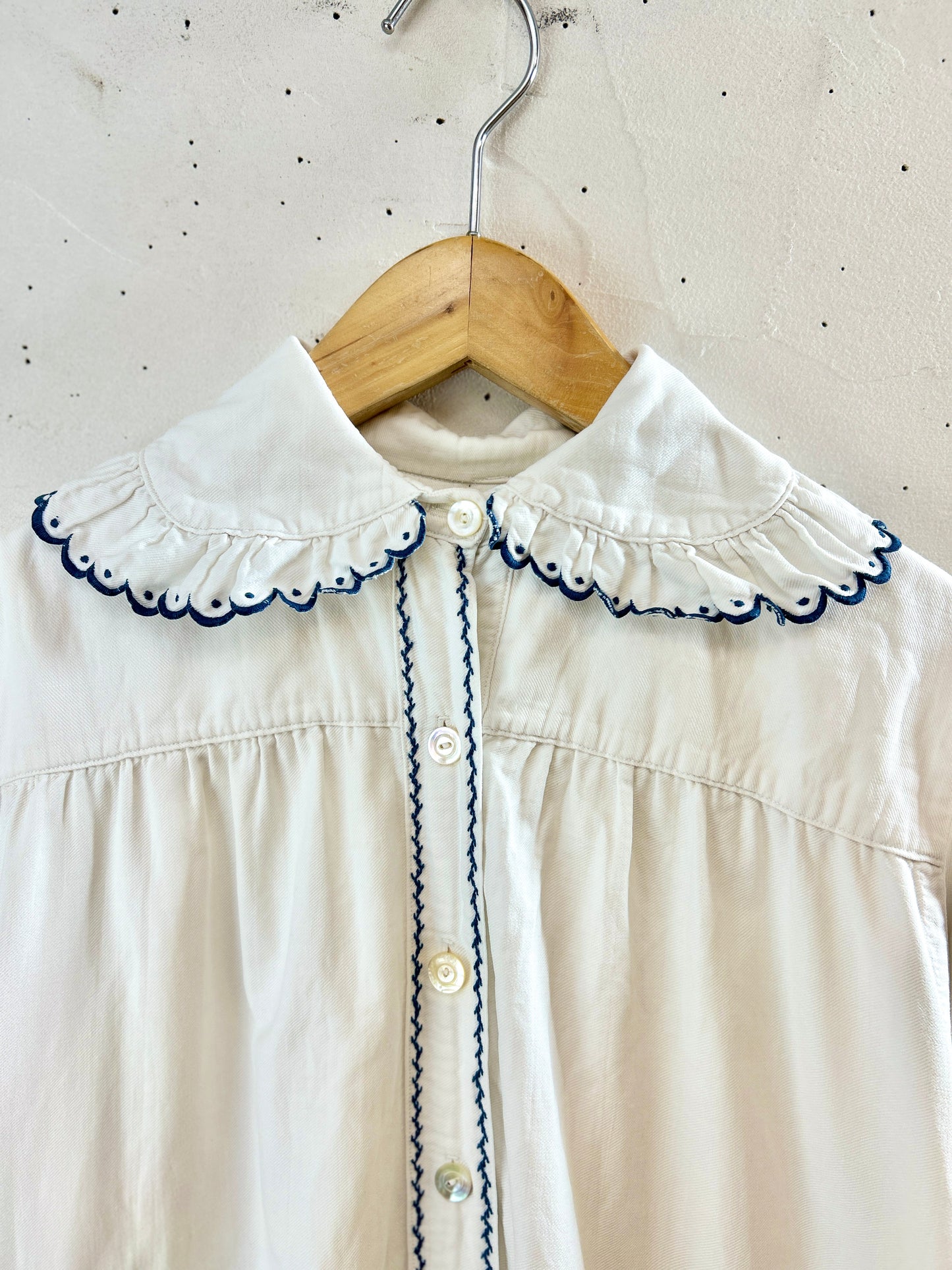 '50sVintage White Dress [H30930]