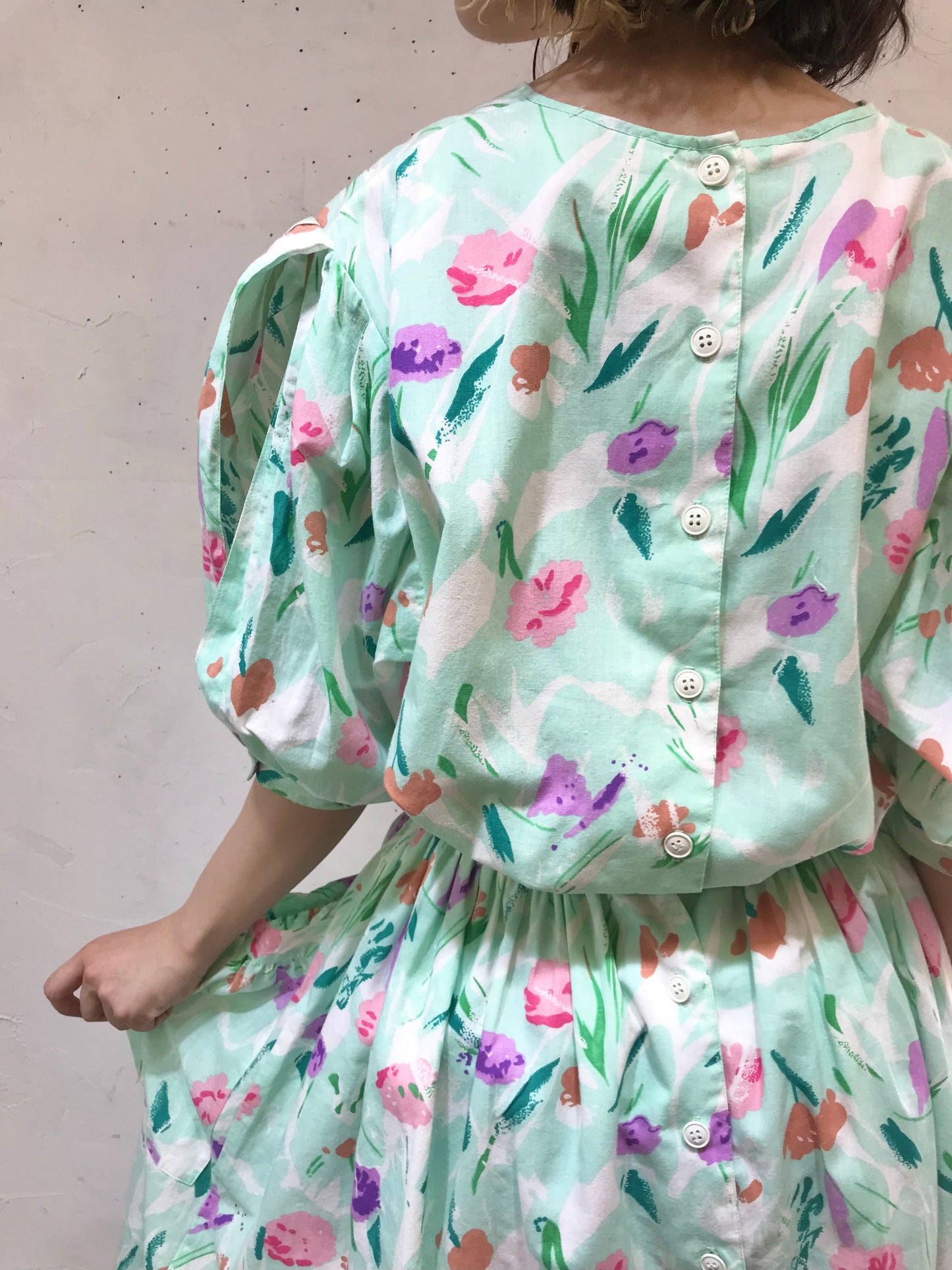 Vintage Flower Dress[G24556]