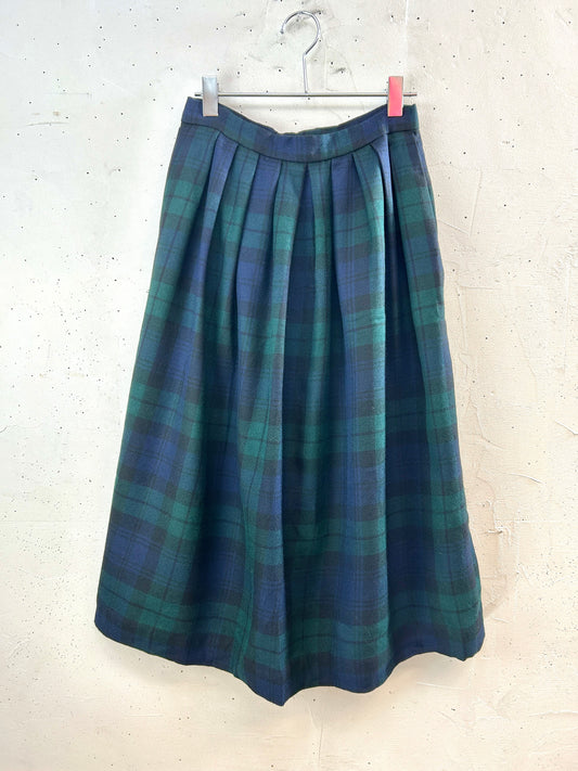 Vintage Plaid Skirt [I30275]