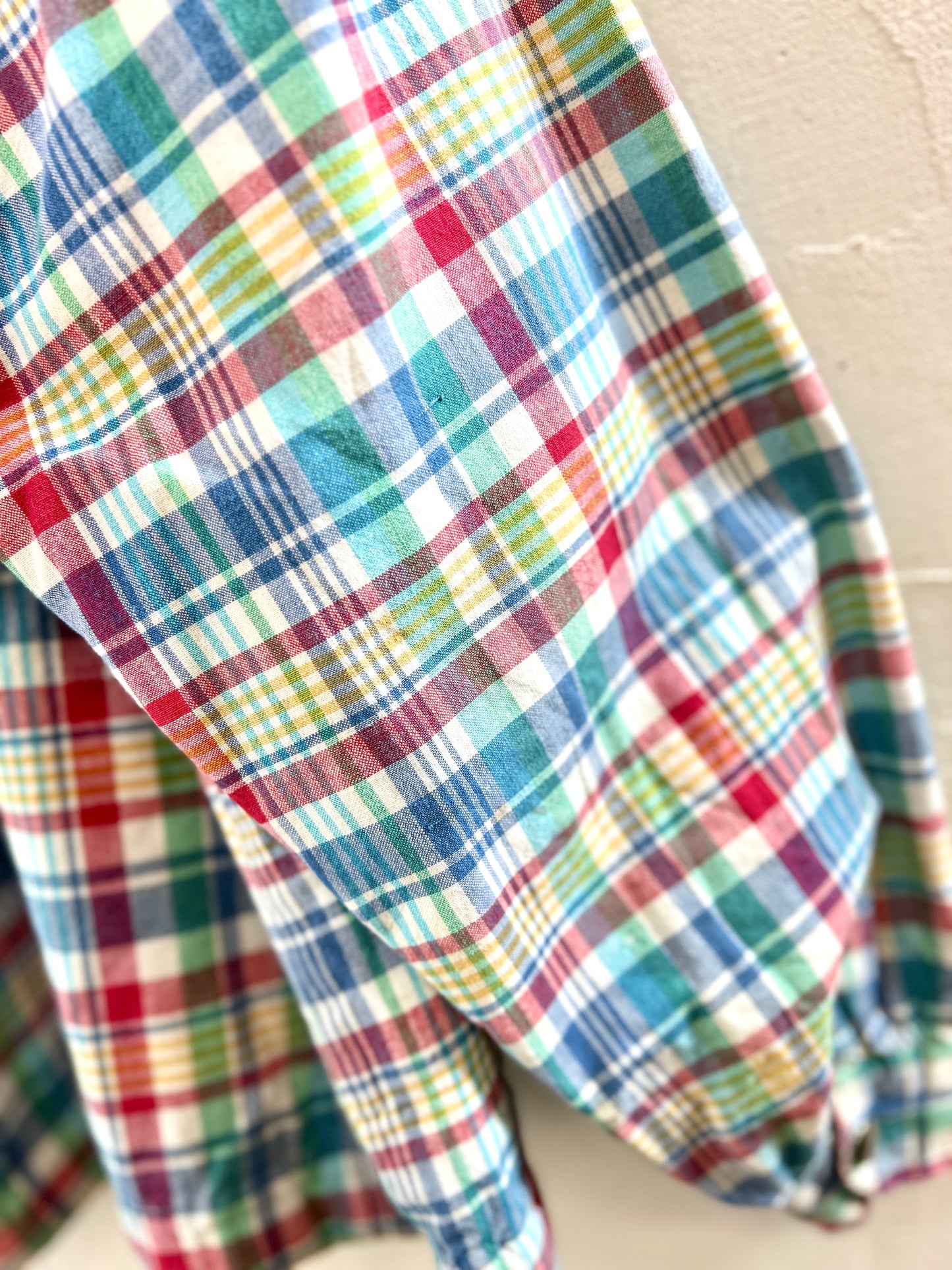 Vintage Plaid Jacket　MADE IN INDIA  [I3104]