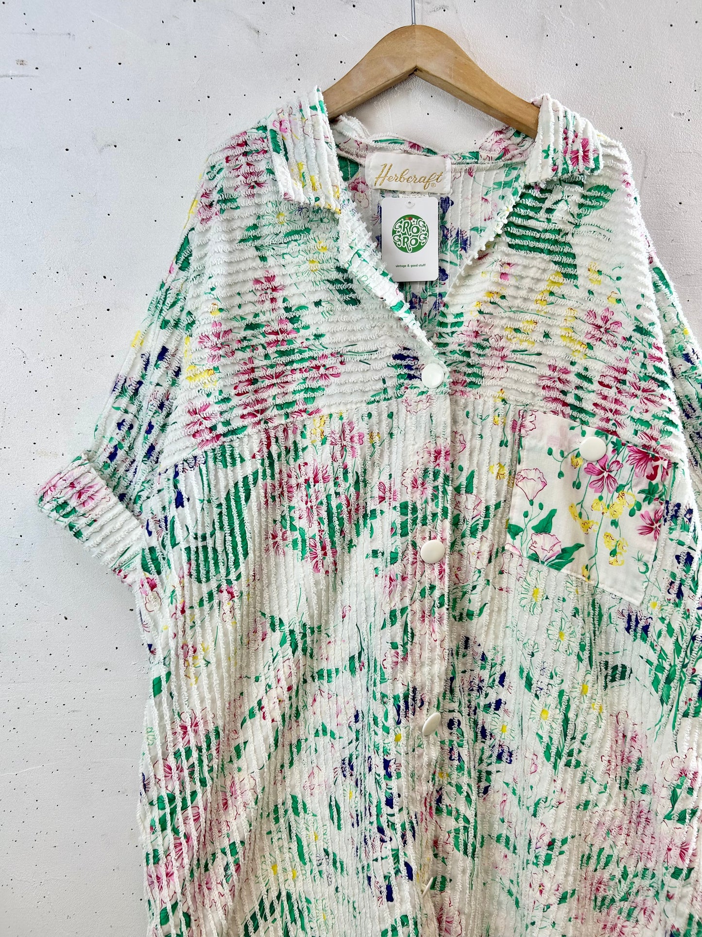 Vintage Chenille Weave Long Shirt MADE IN USA [G30670]
