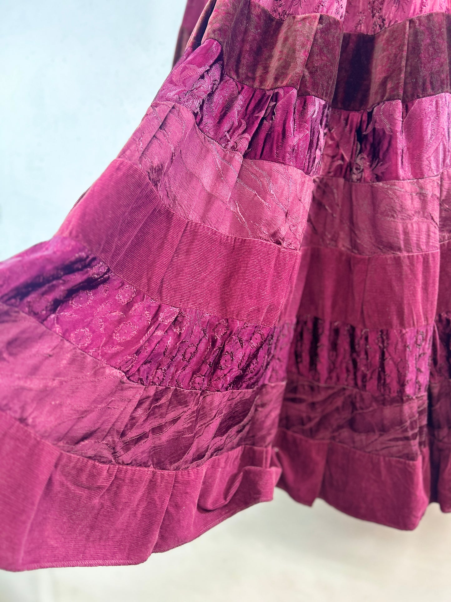 Vintage Tired Skirt Made in Poland [A31251]