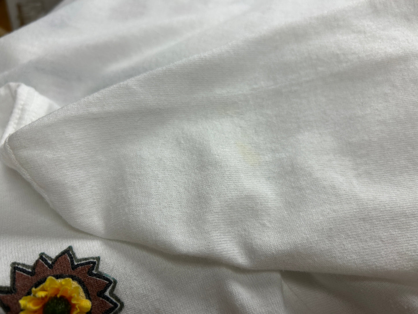 Vintage T SHIRT Flower×USA Flag[H30831]