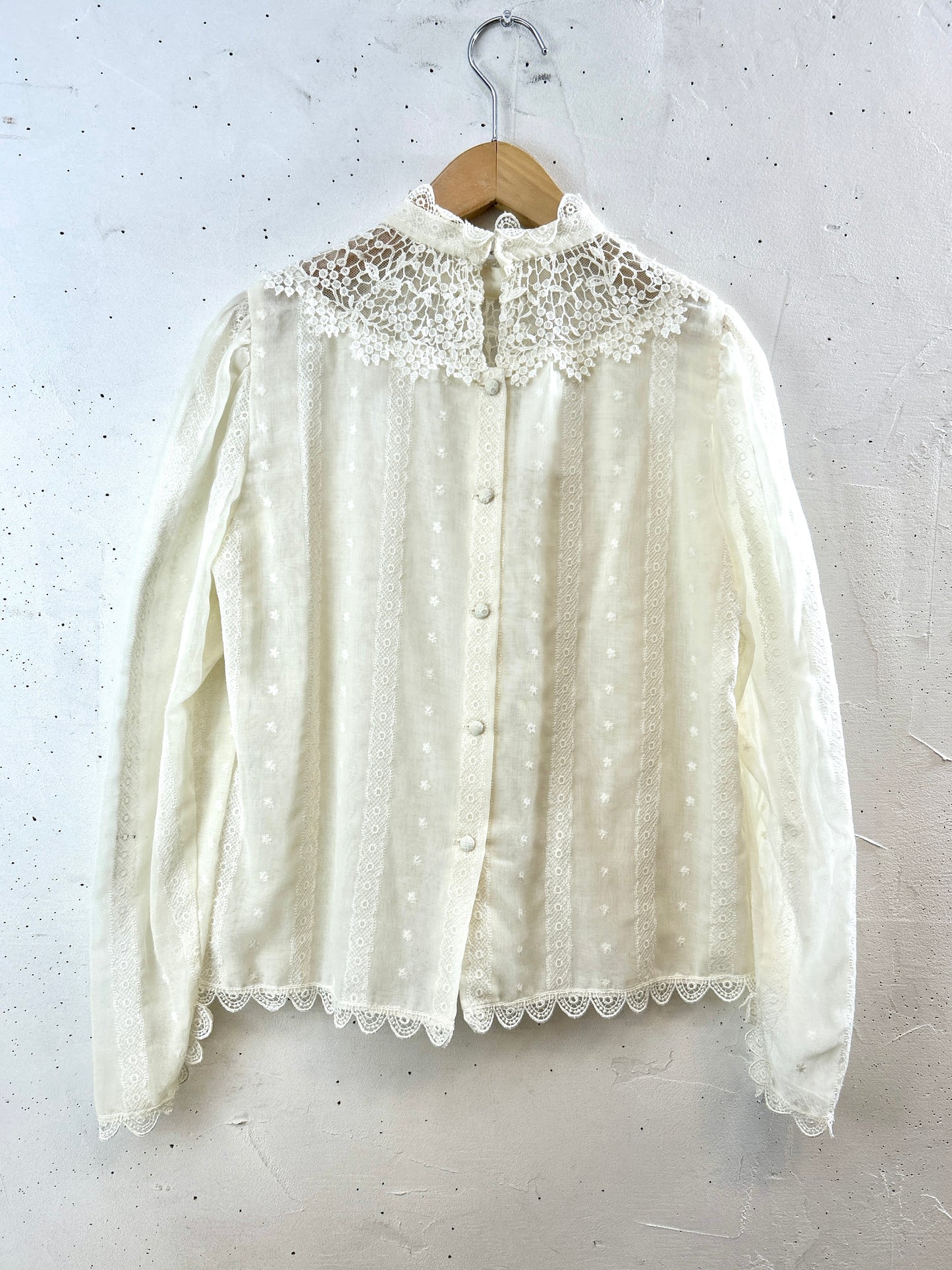 Vintage White Blouse [I30182]