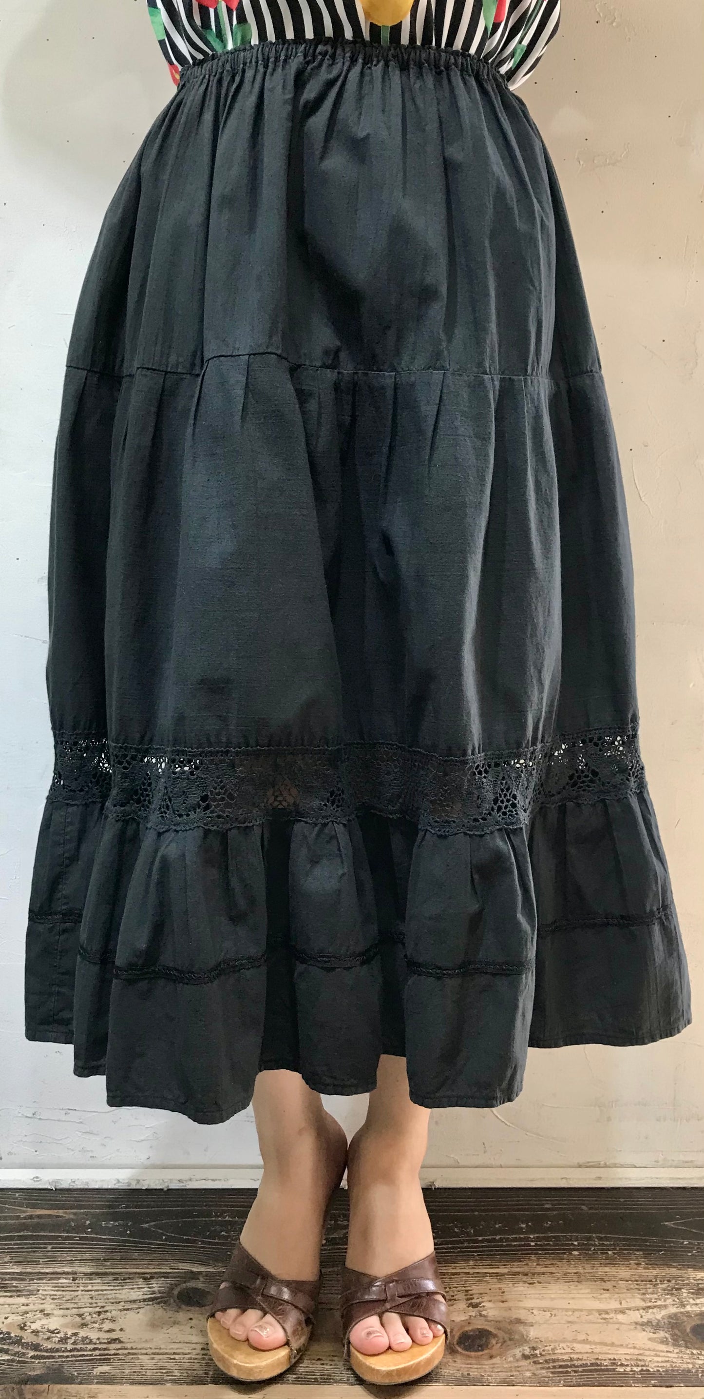 Vintage Tiered Skirt [H24710]