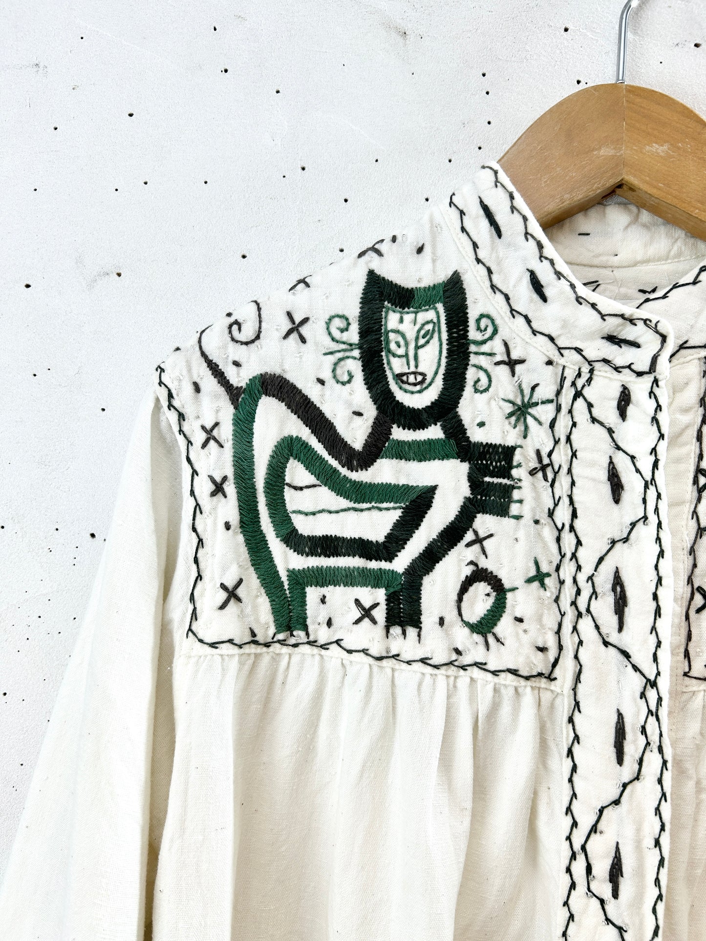 '70sVintage Embroidery Shirt HECHO EN MEXICO [H30903]