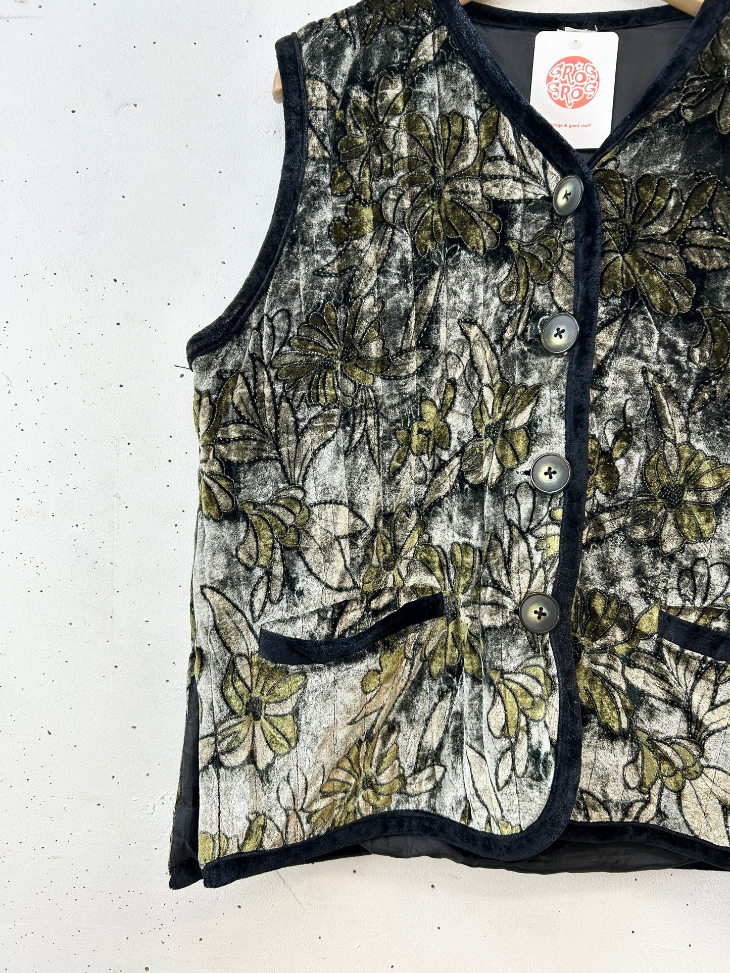 Vintage Velours Vest [I30126]