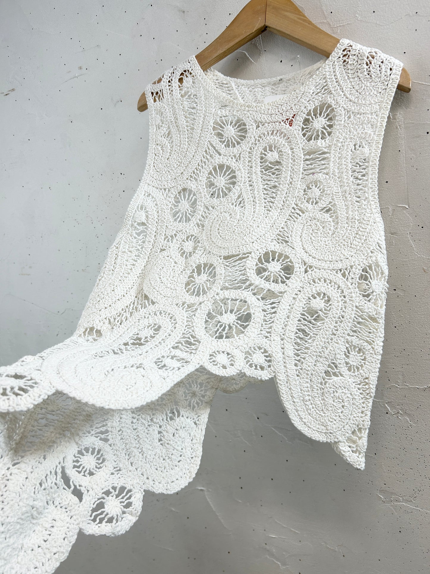 Vintage Crochet Vest [A31258]