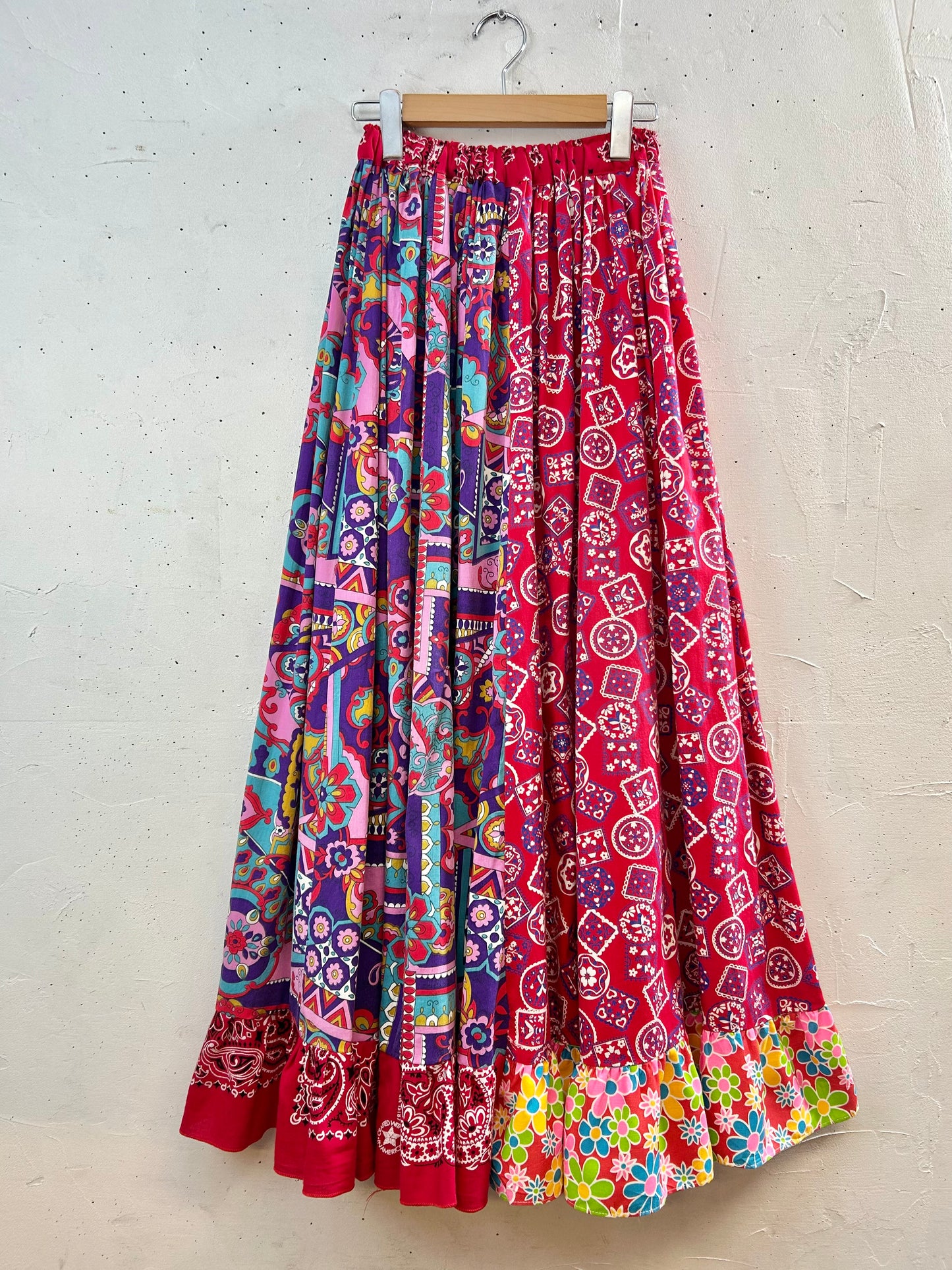 ’70s Vintage Crazy Pattern Skirt 〜Made Specially〜 [G30730]