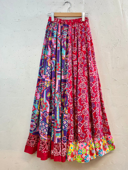 ’70s Vintage Crazy Pattern Skirt 〜Made Specially〜 [G30730]