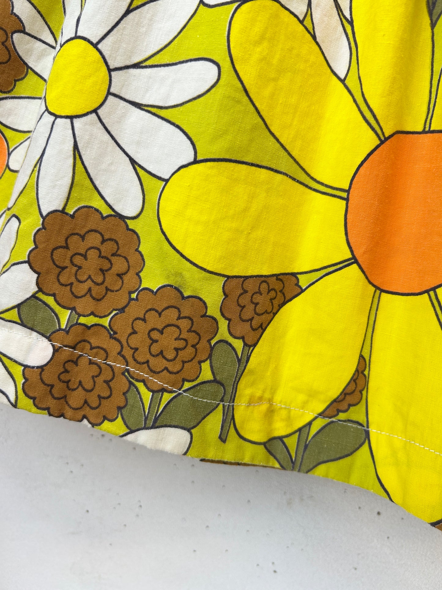 Vintage Tiered Skirt '70s Flower [H30809]