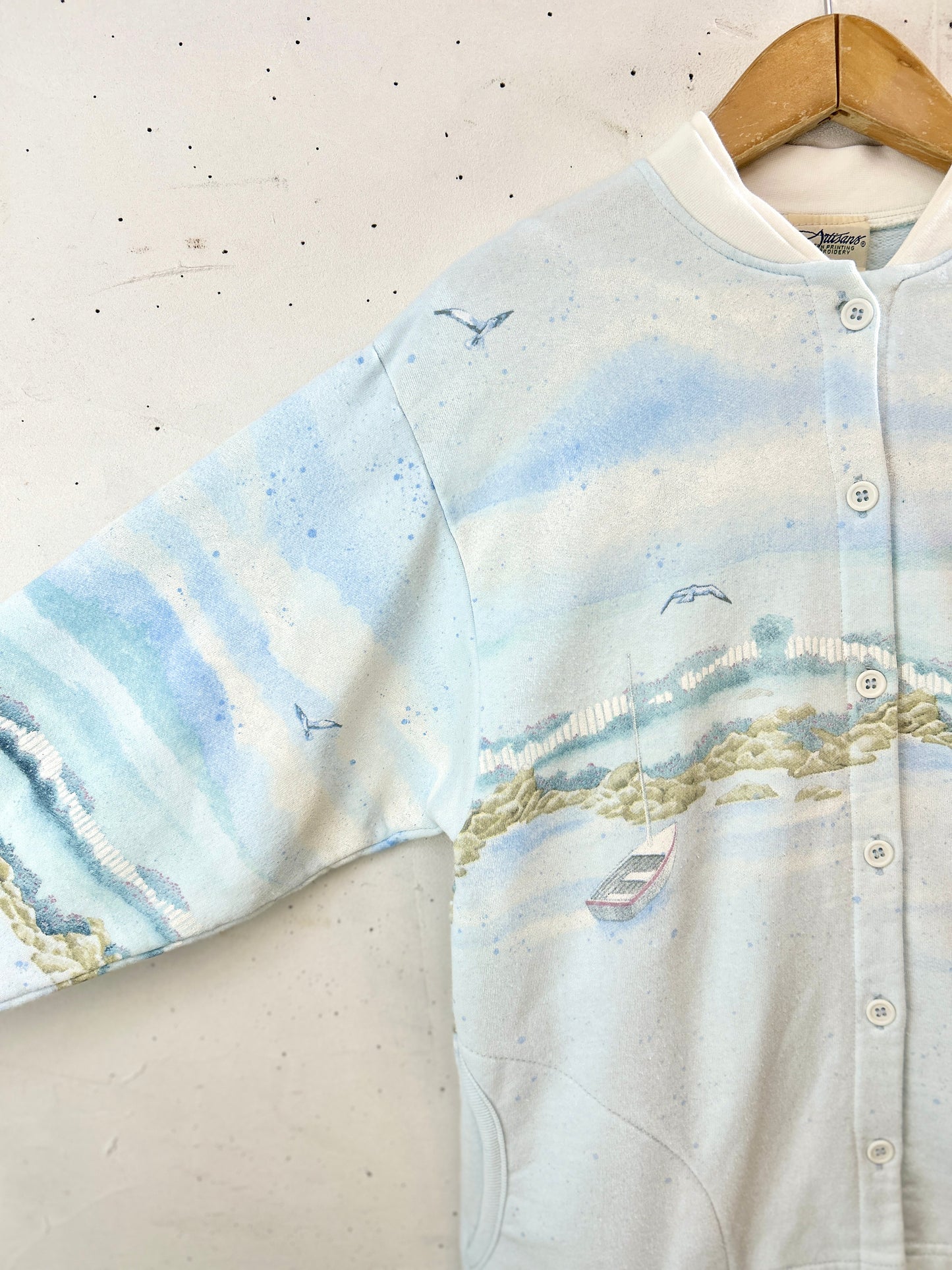 Vintage Sweat Cardigan MADE IN USA [J30589]