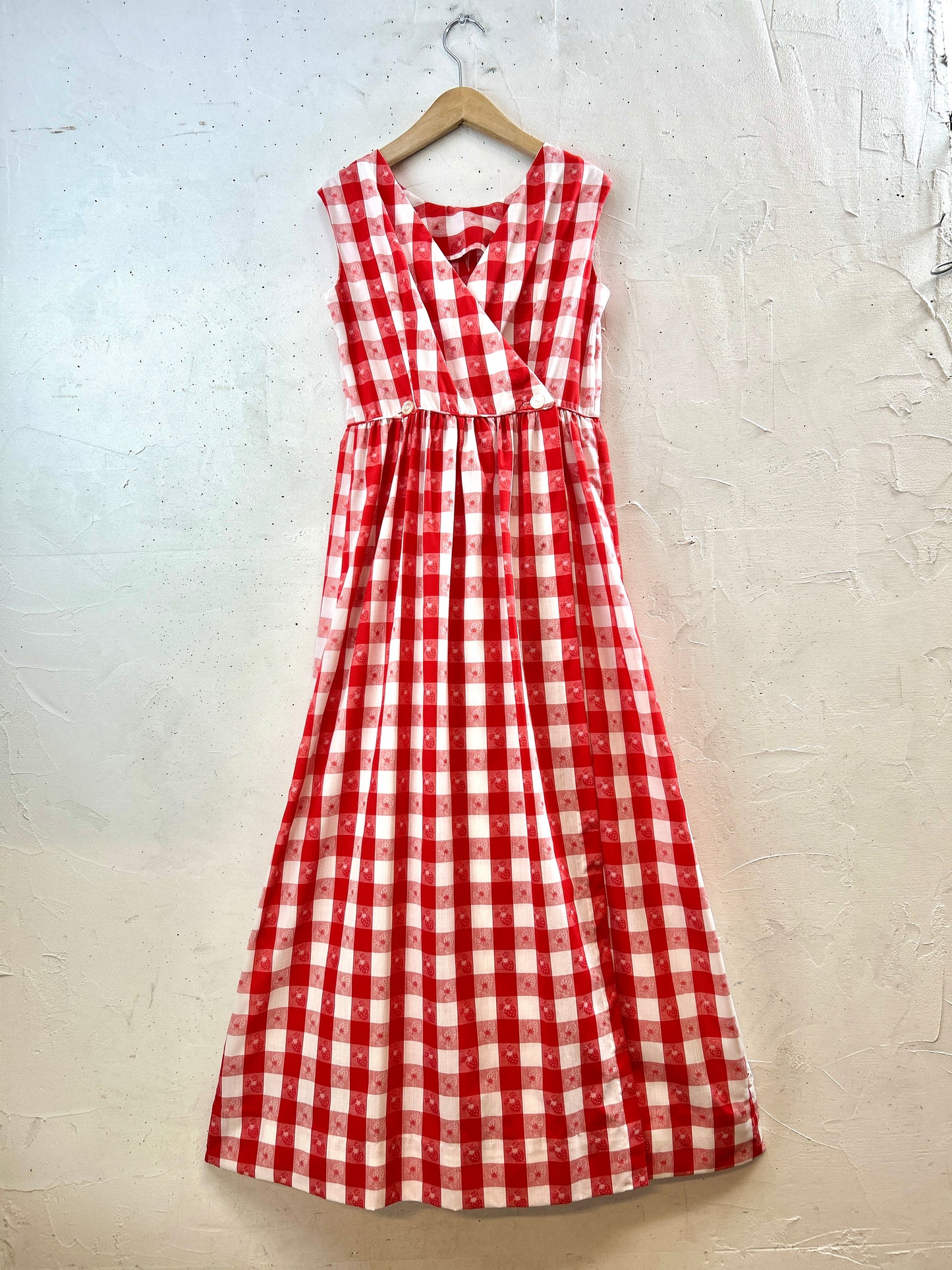 Vintage Dress ‘70s Strawberry [H30838]