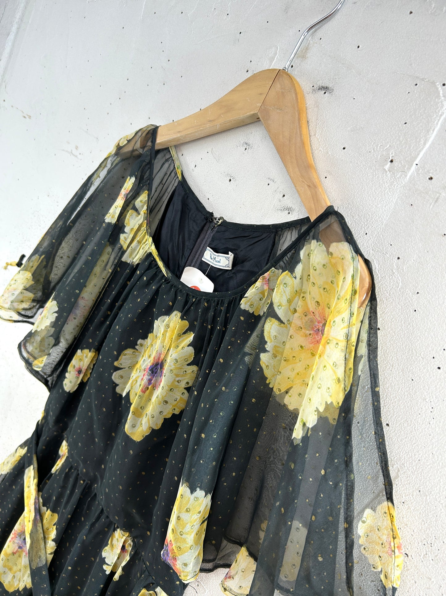 ’70s Vintage Flower Dress [H33675]