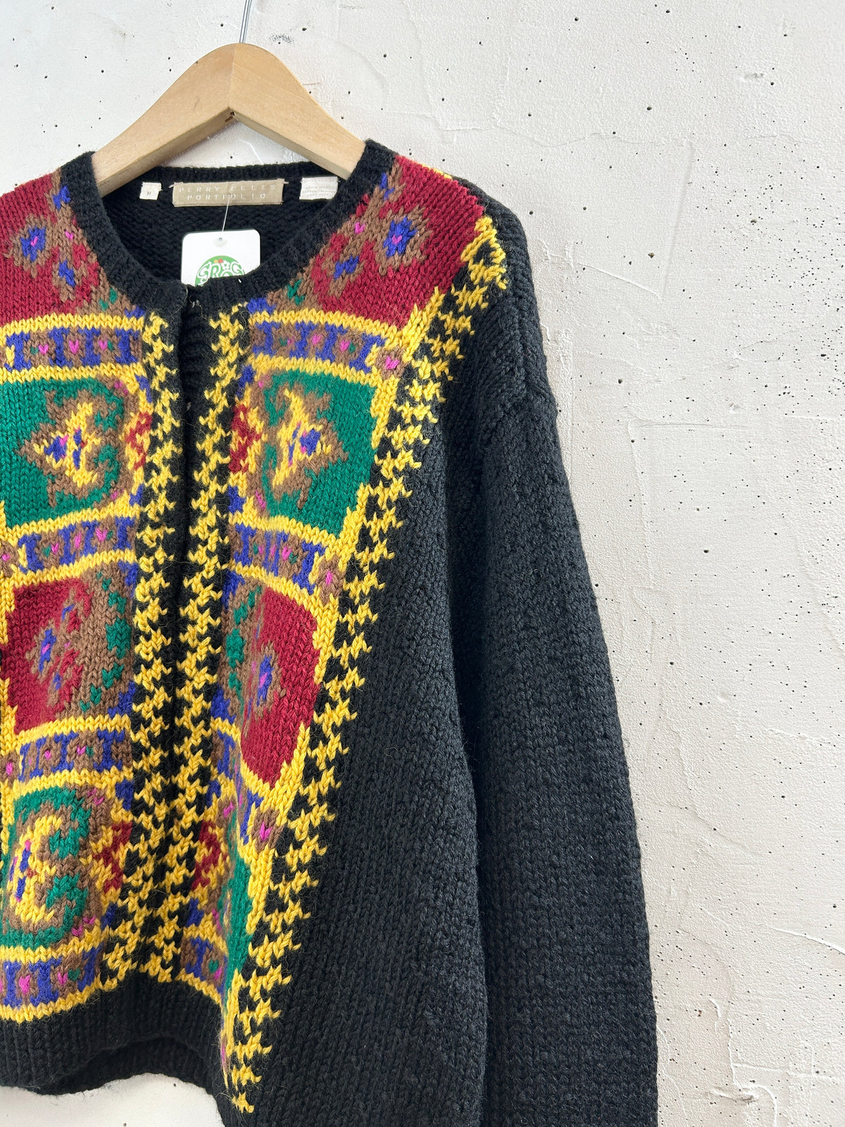 Vintage Knit Cardigan [J34132]
