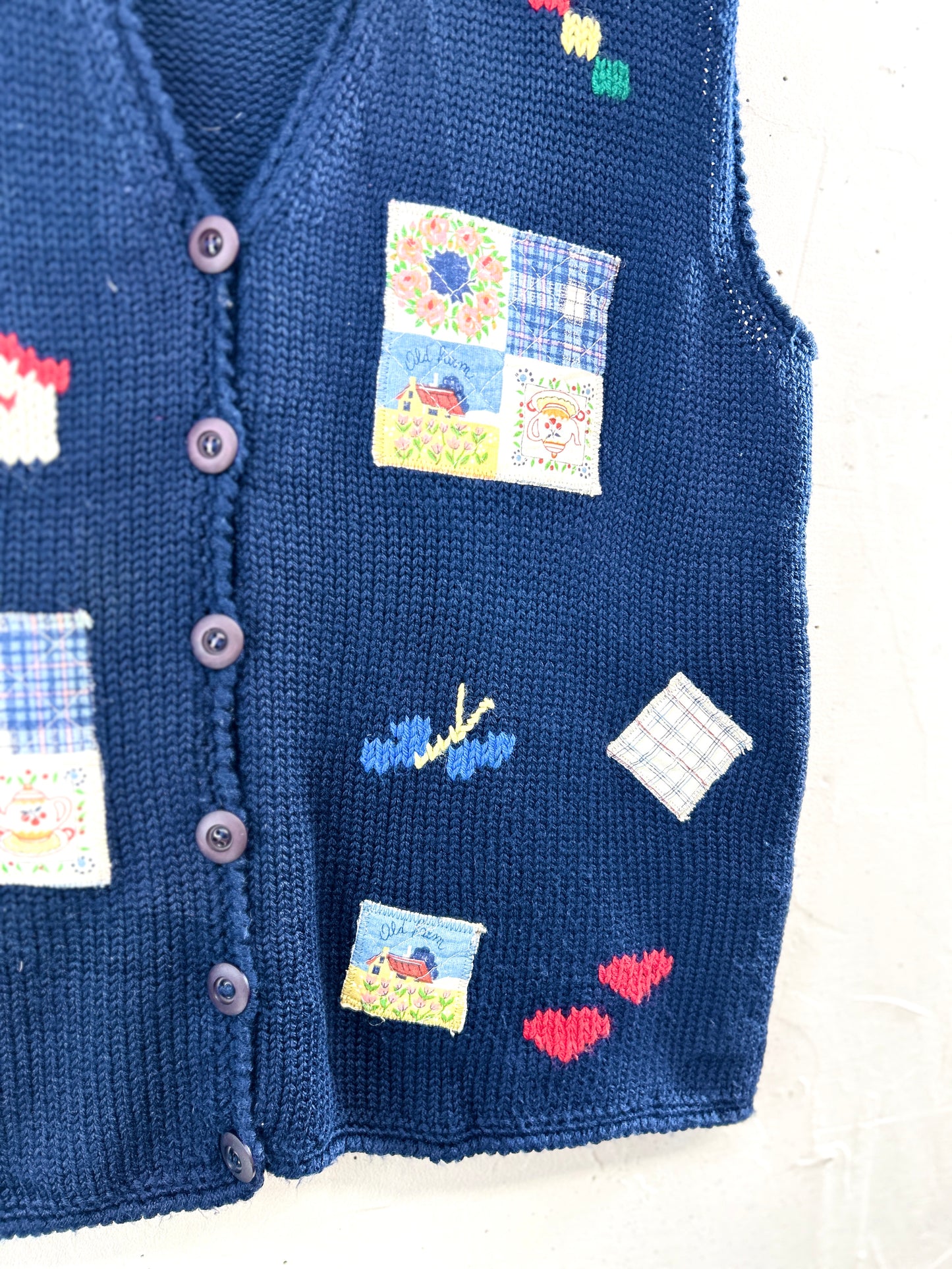 Vintage Knit Vest [B31554]