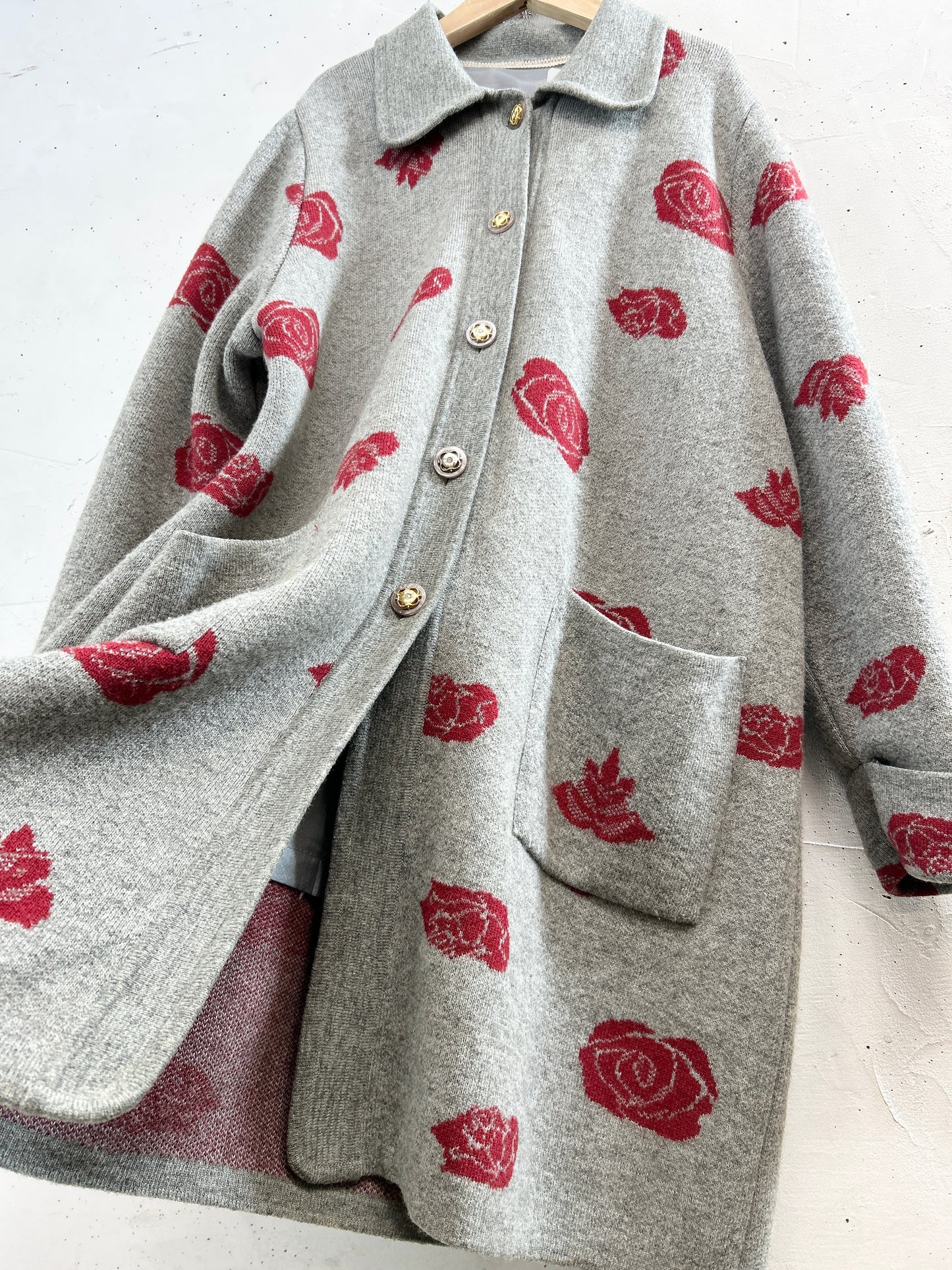 Vintage Knit Coat [L31126]