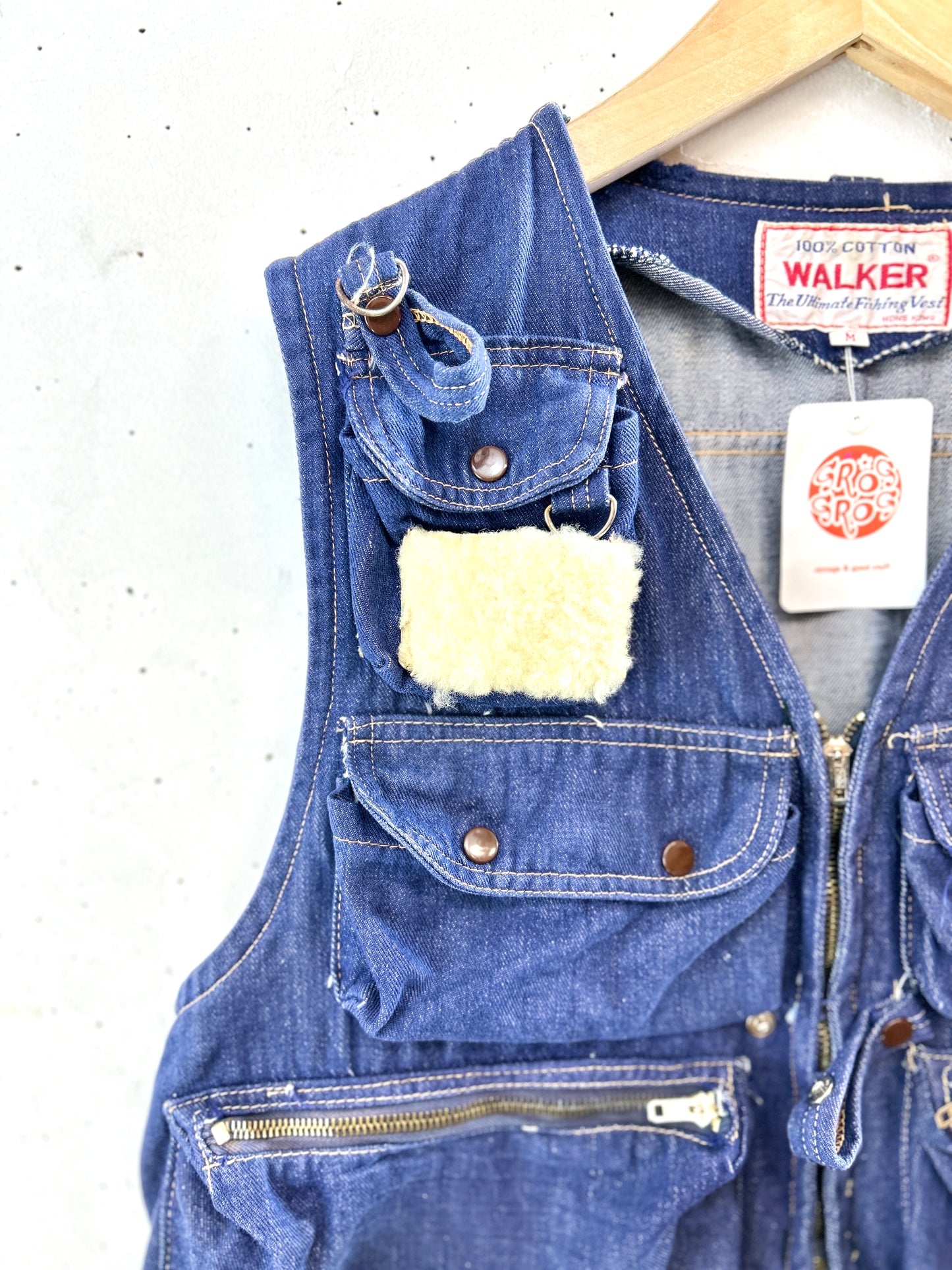 Vintage Denim Fishing Vest [K30742]