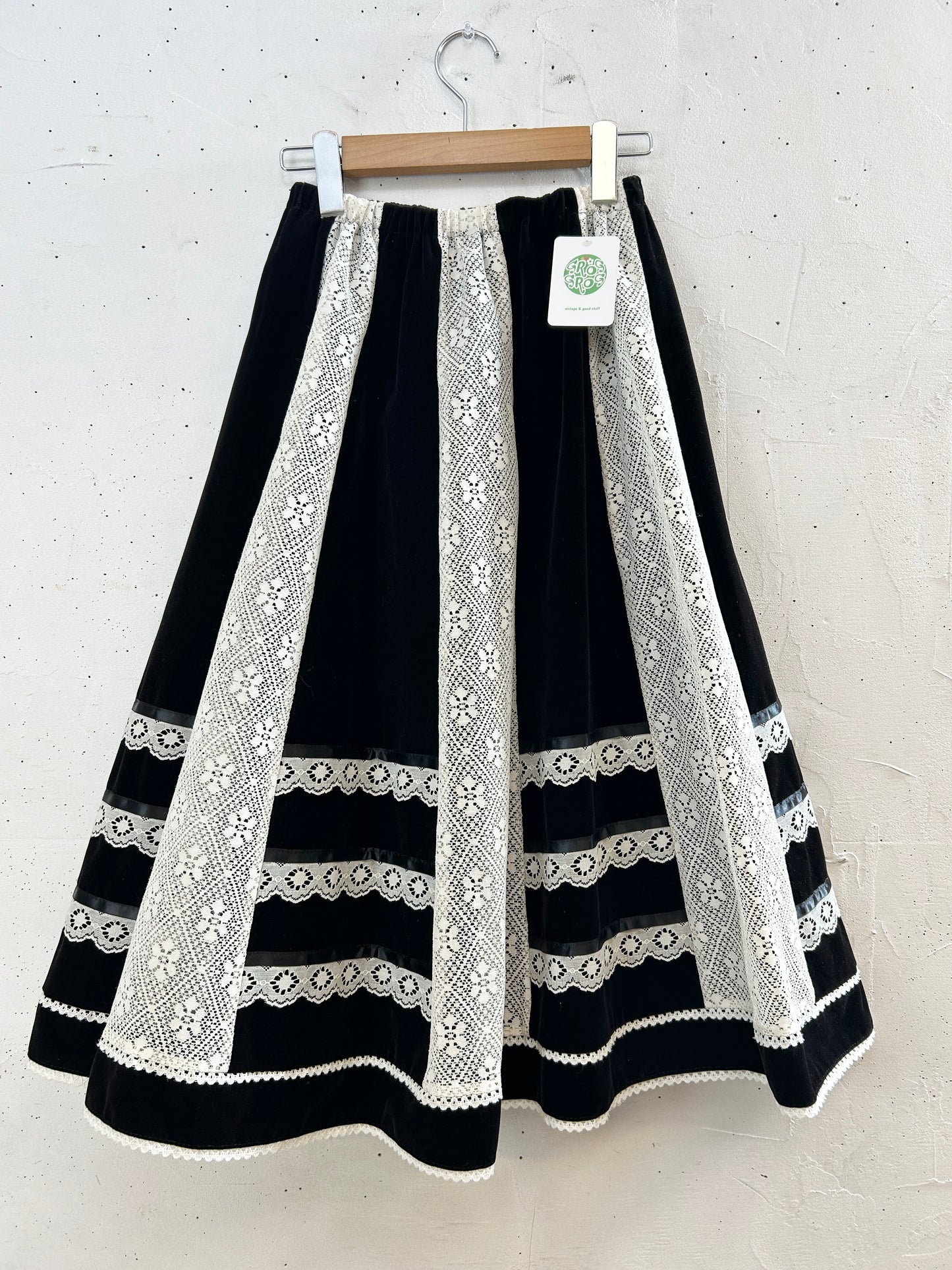 ’70s Velour Skirt 〜carefree fashions〜 [I30154]