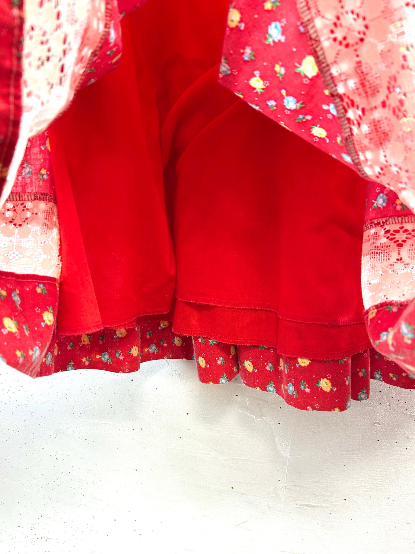 ’70s Velour Skirt 〜carefree fashions〜 [E32543]