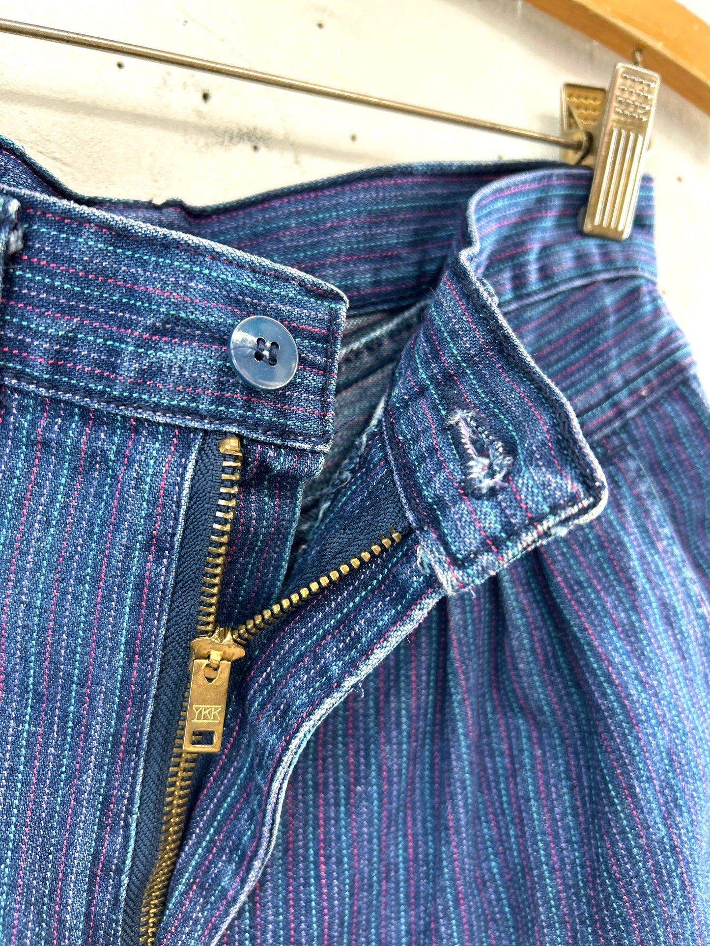 Vintage Denim Stripe Pants  [A31401]