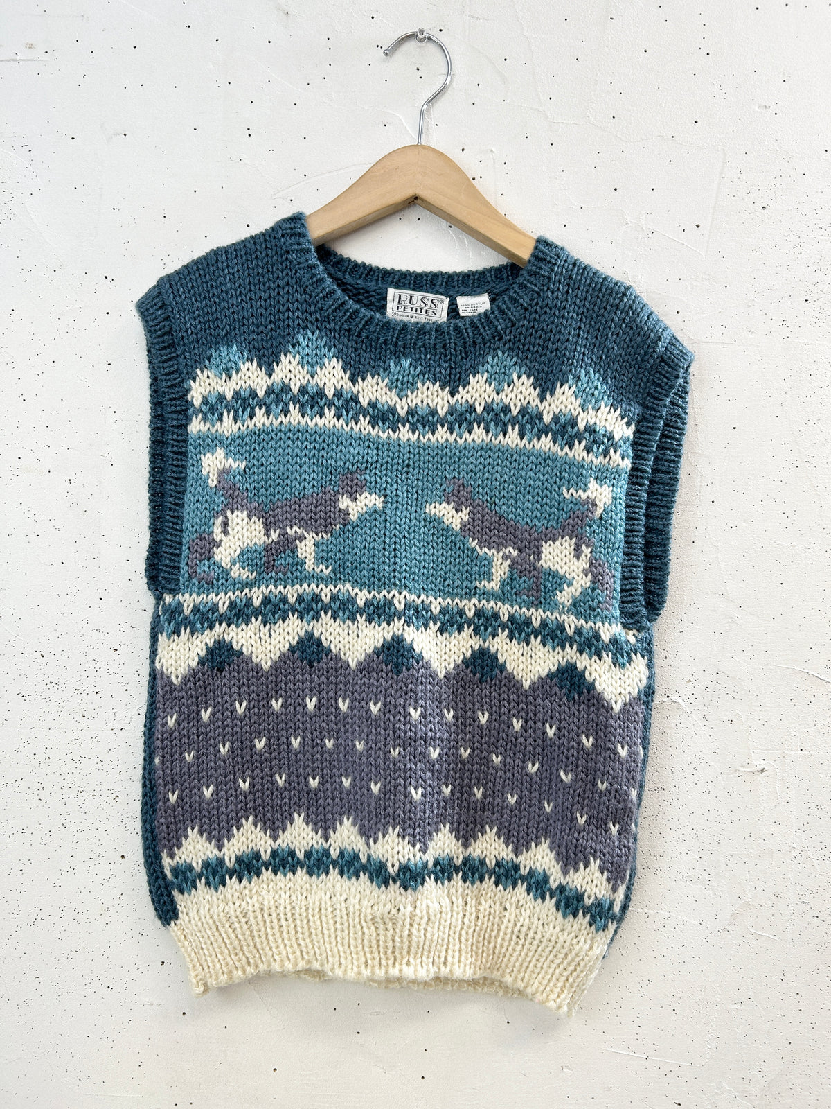 Vintage Knit Vest [I33948]