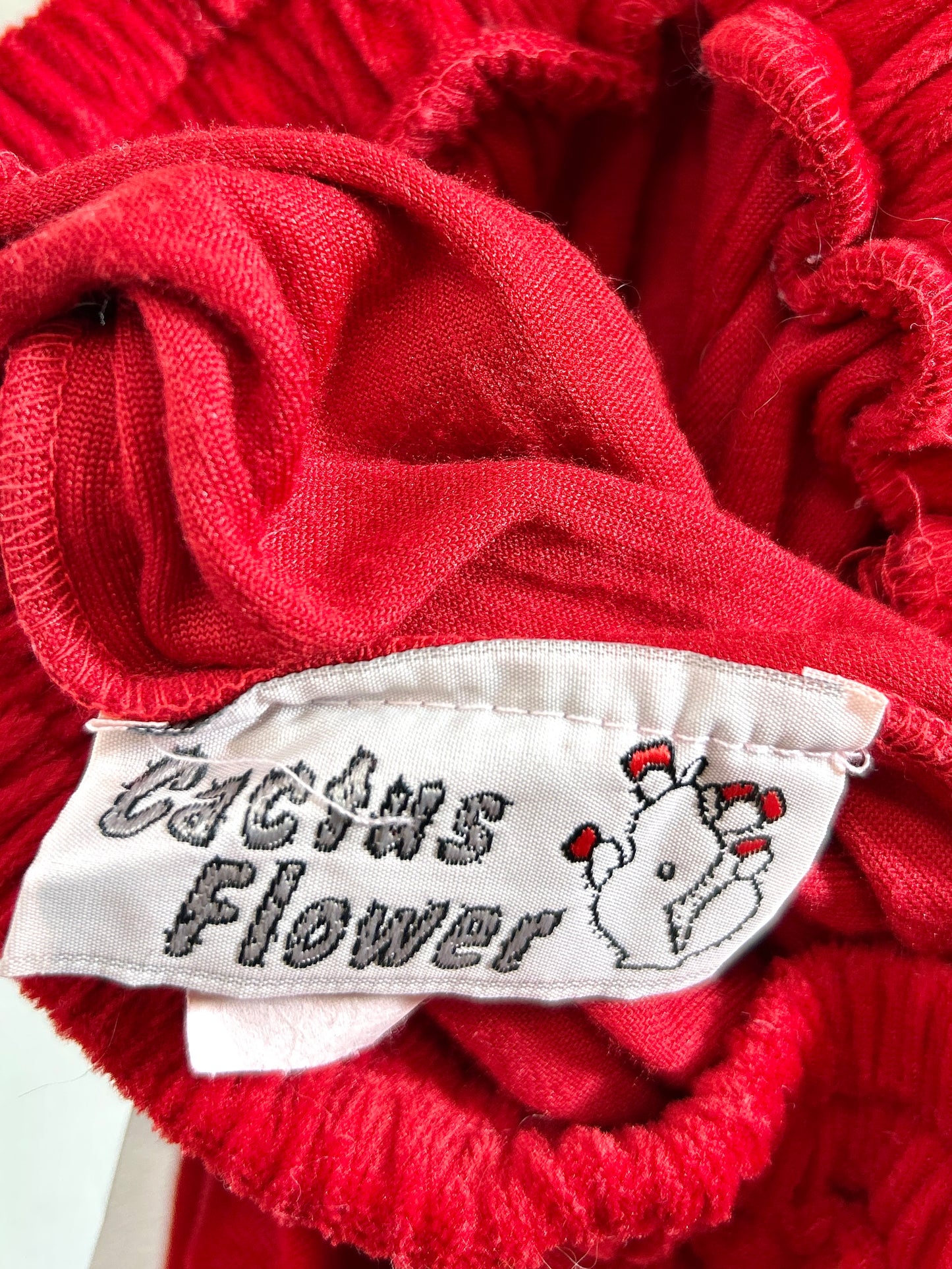 Vintage Tiered Velour Skirt MADE IN USA [K30769]