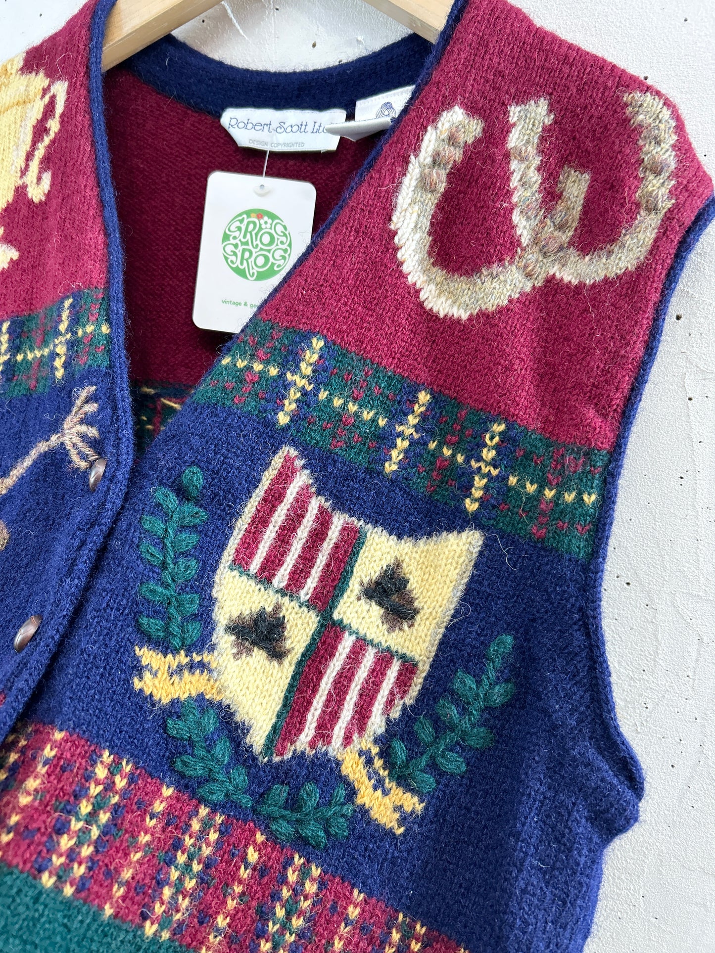 Vintage Knit Vest [B31484]