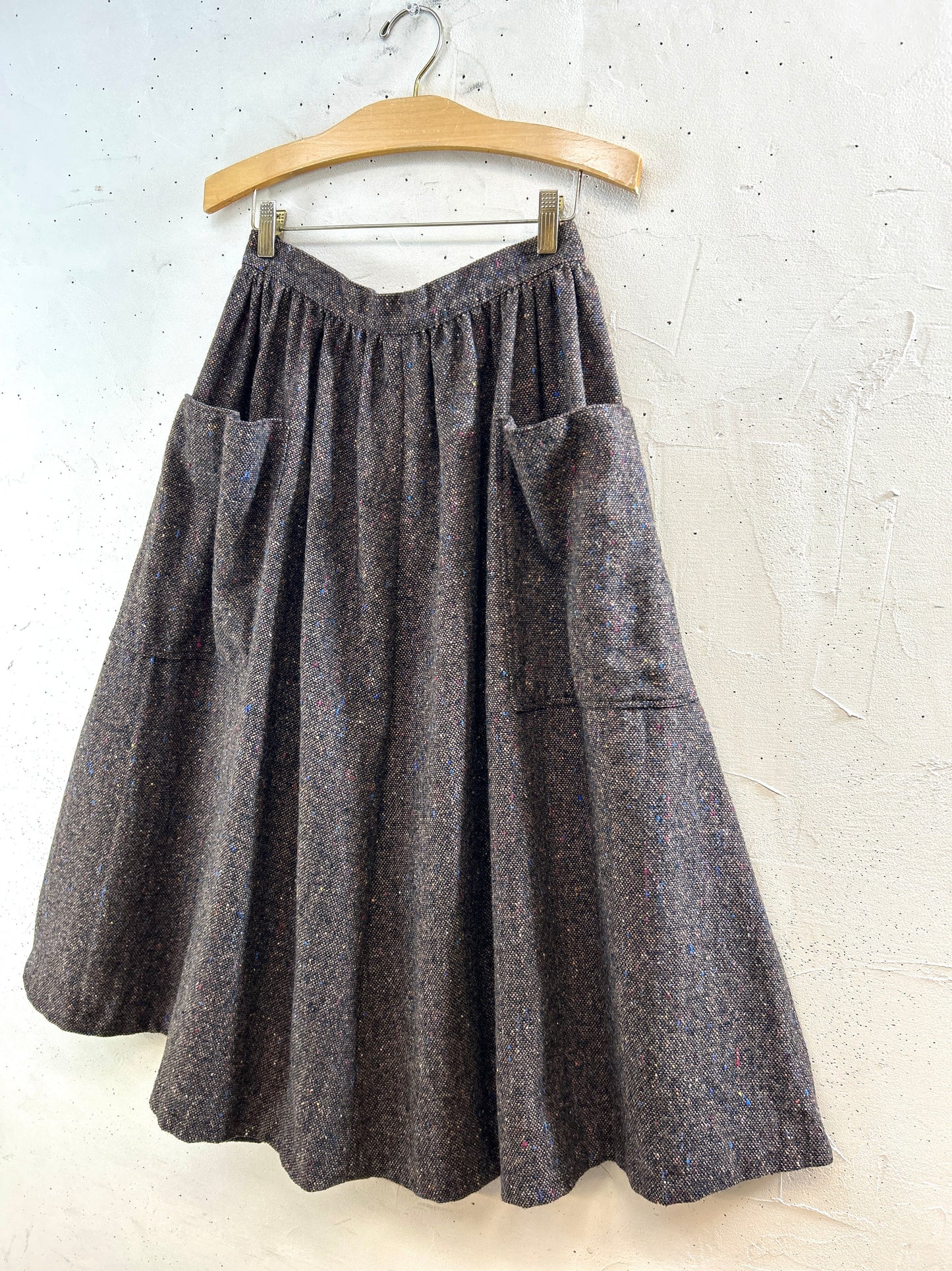 Vintage Tweed Skirt  [K30917]