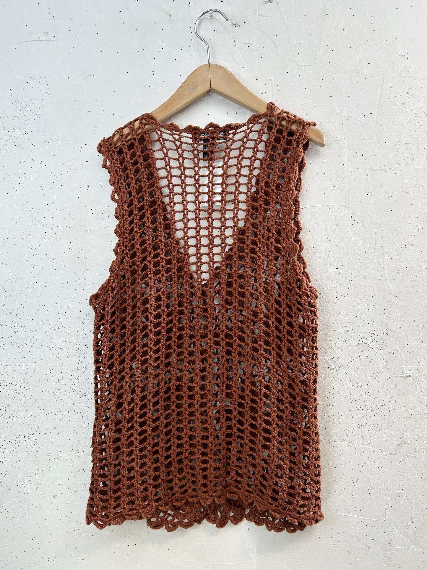 Vintage Crochet Vest [H33488]