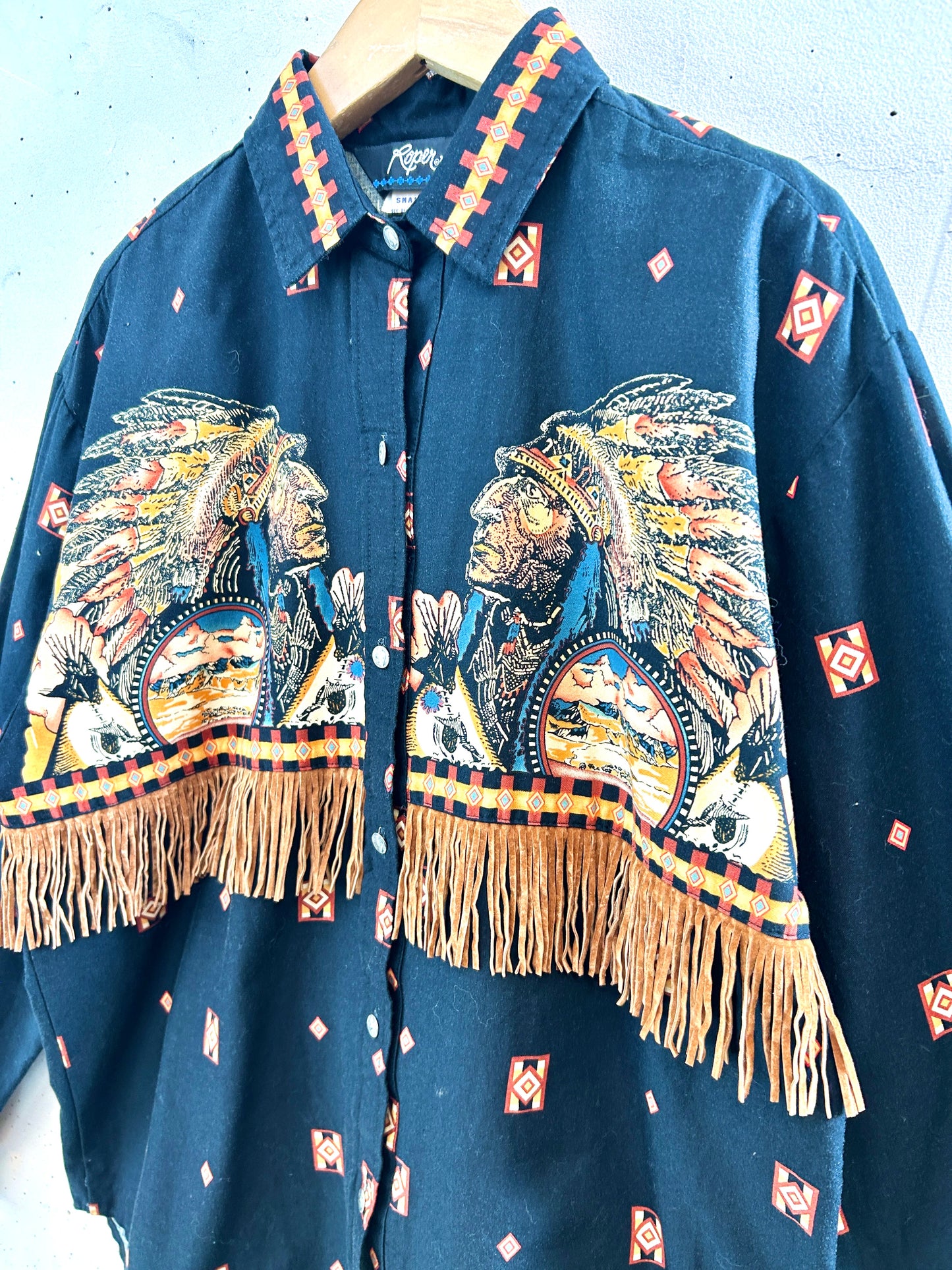 Vintage fringe Shirt [I30373]