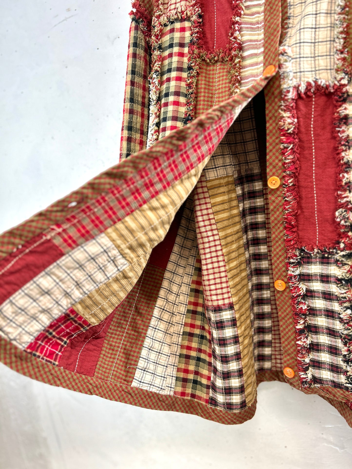 Vintage Patchwork Quilt Jacket  [L31073]