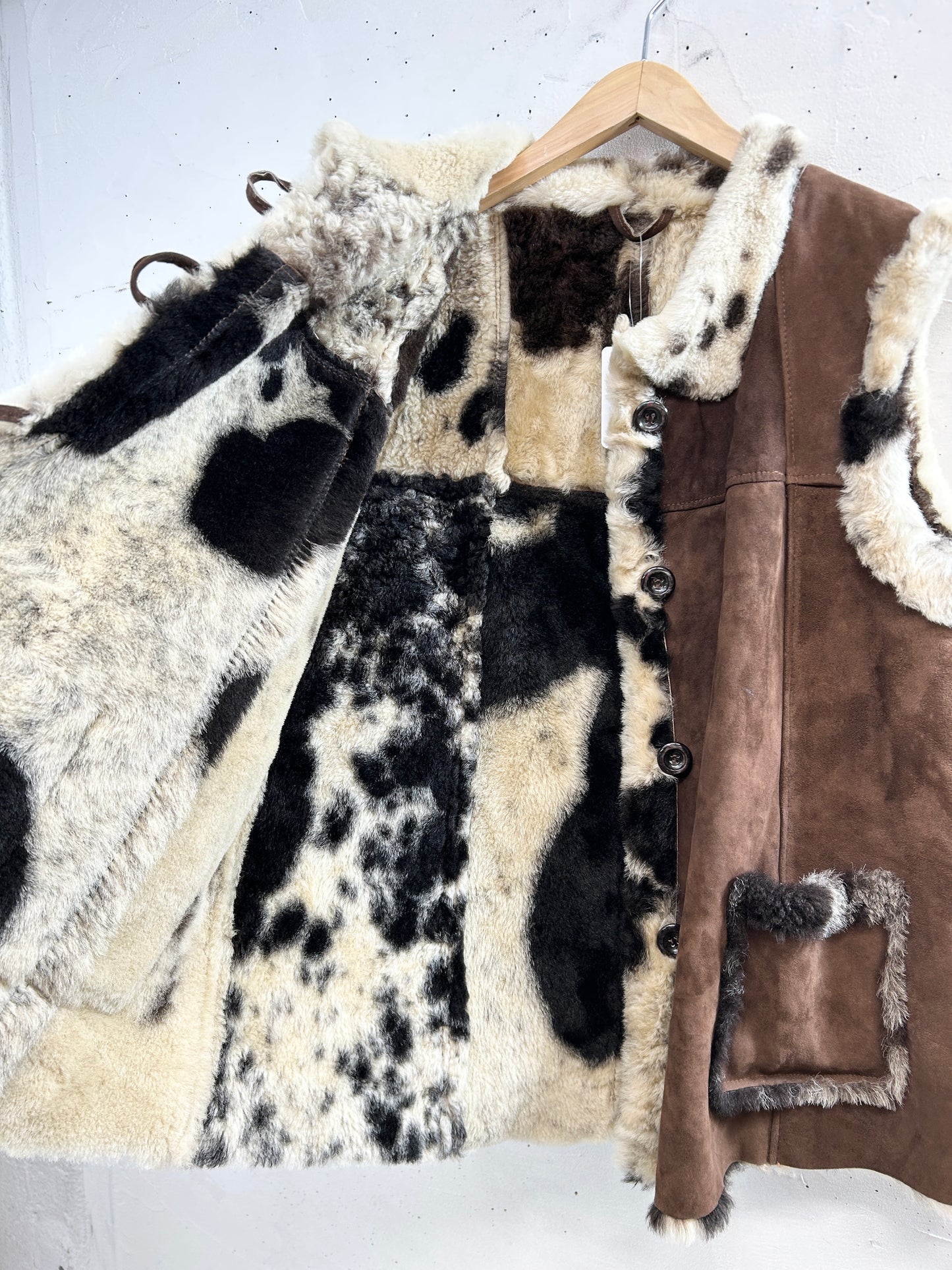 Vintage Mouton Vest [A31299]