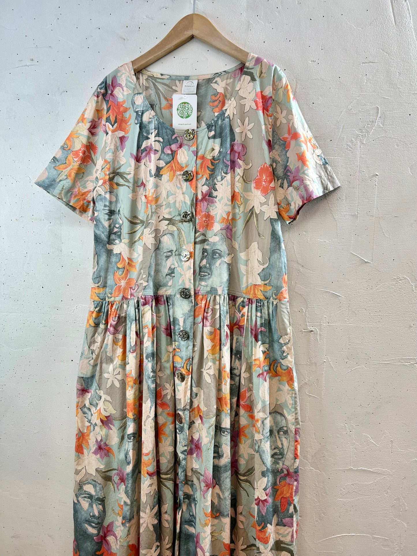 Vintage Cotton Dress MADE IN GERMANY [F30549]