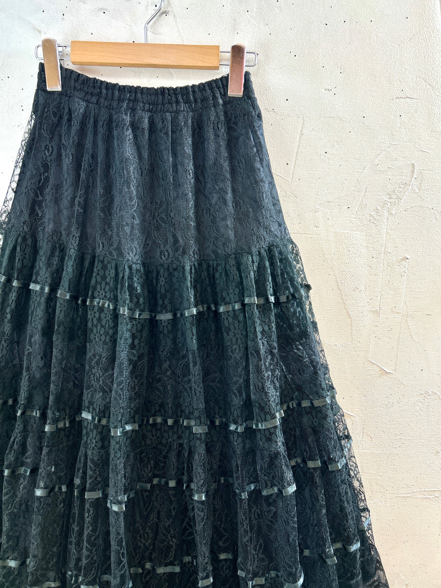 Vintage Lace Skirt MADE IN FRANCS [H30760]