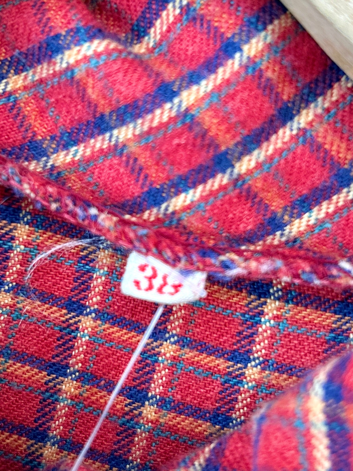 Vintage Flannel Dress [J30613]