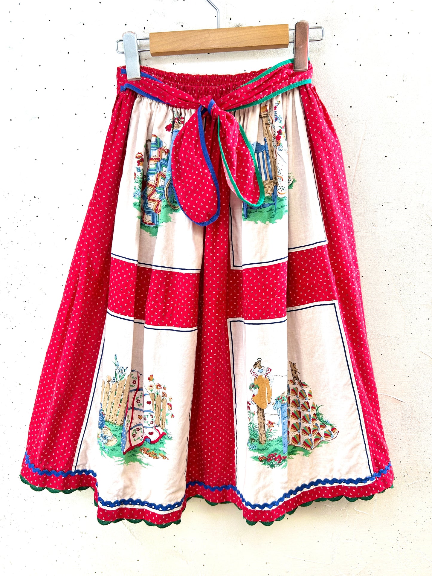 Vintage country patch Skirt [F30963]