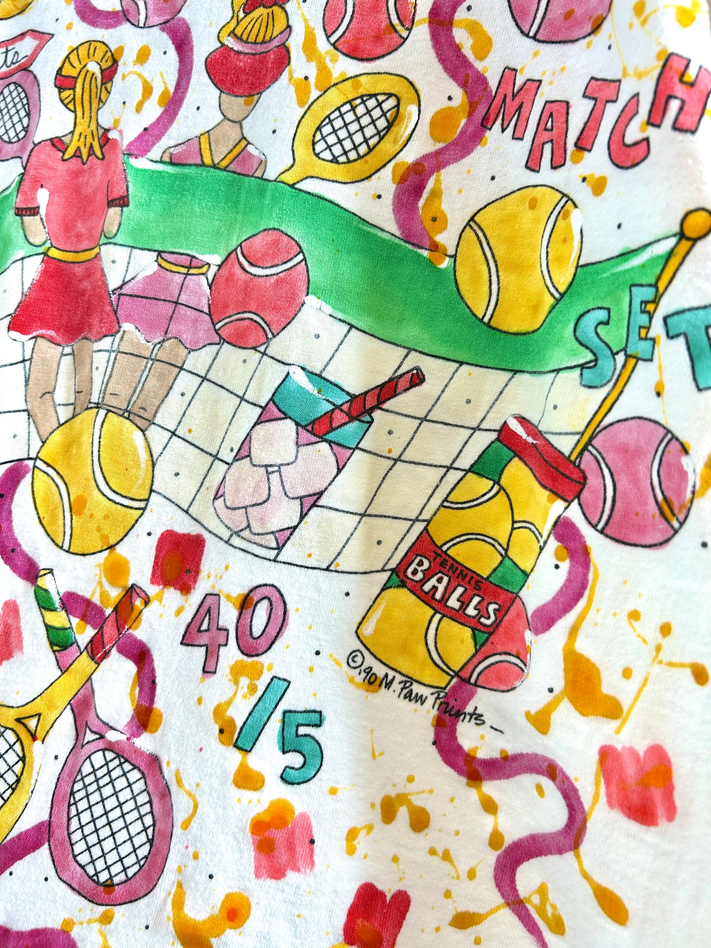 Vintage Hand Painted T-Shirt 〜 Alore〜 MADE IN USA [G32965]